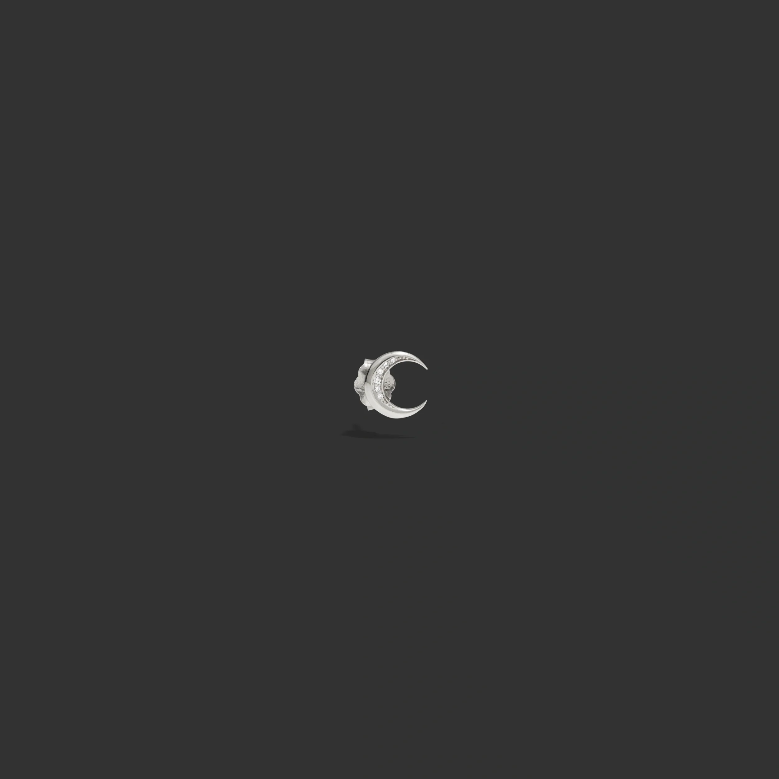 Diamond Moon Studs - Image 7