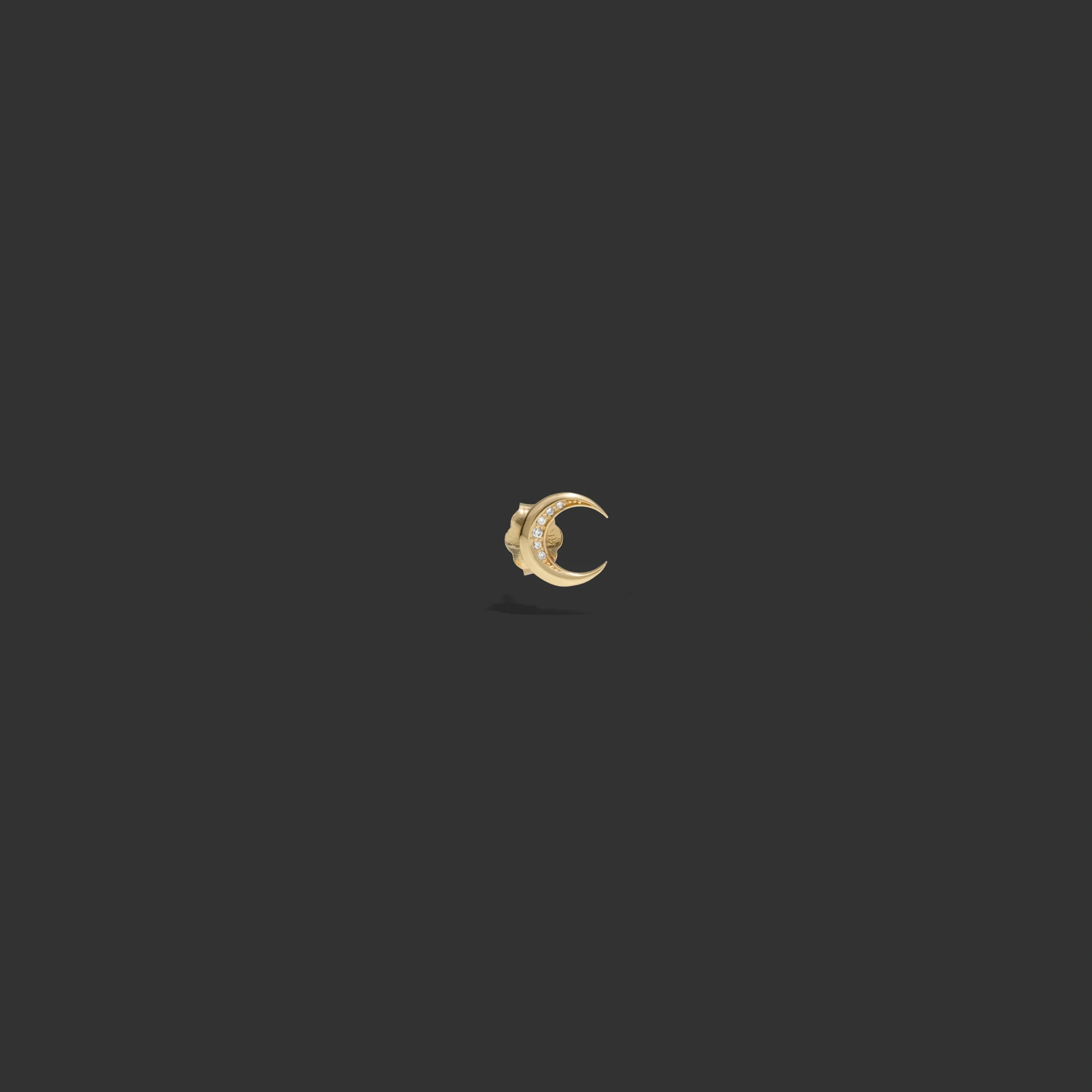 Diamond Moon Studs - Image 9