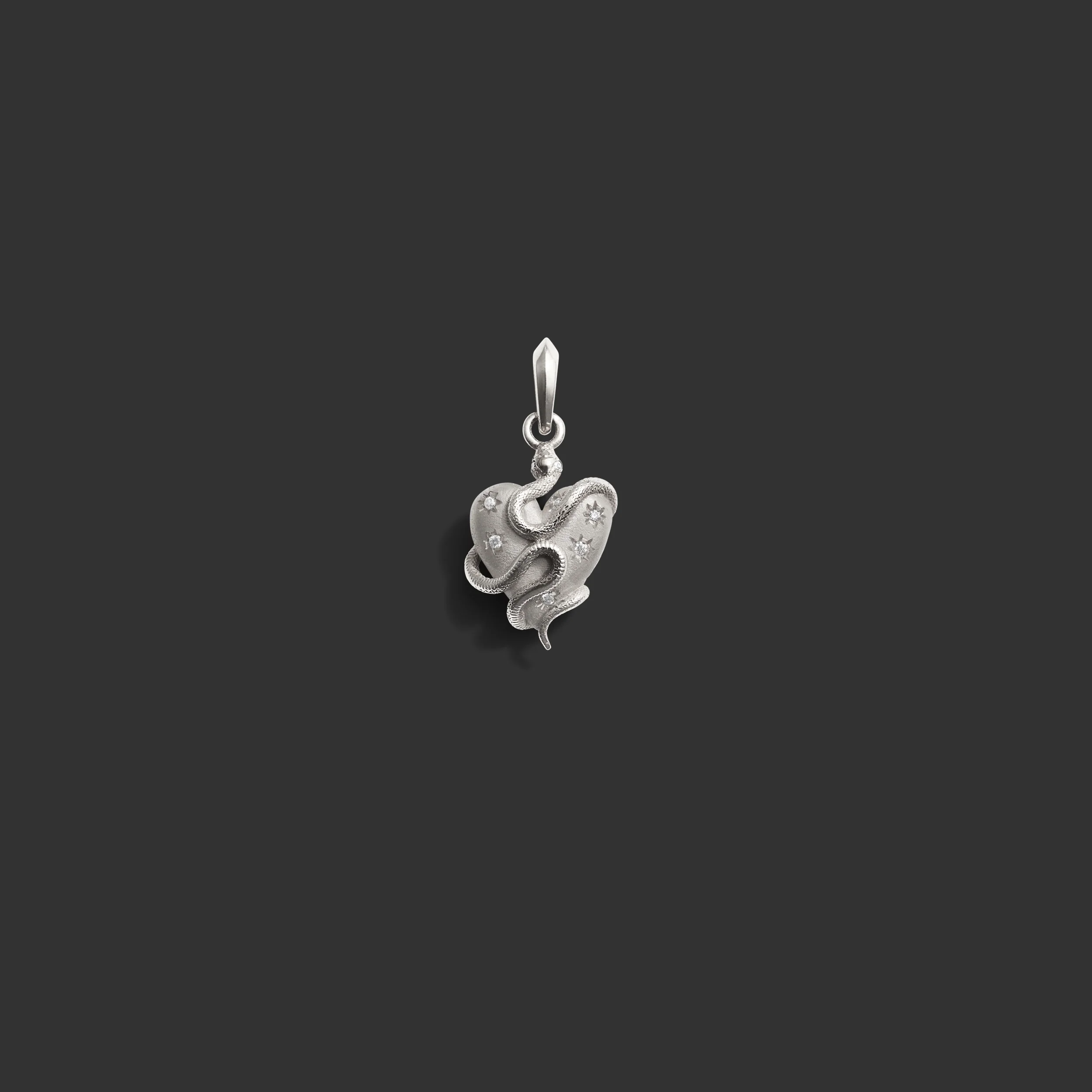 Diamond Serpent Heart Pendant - Image 6