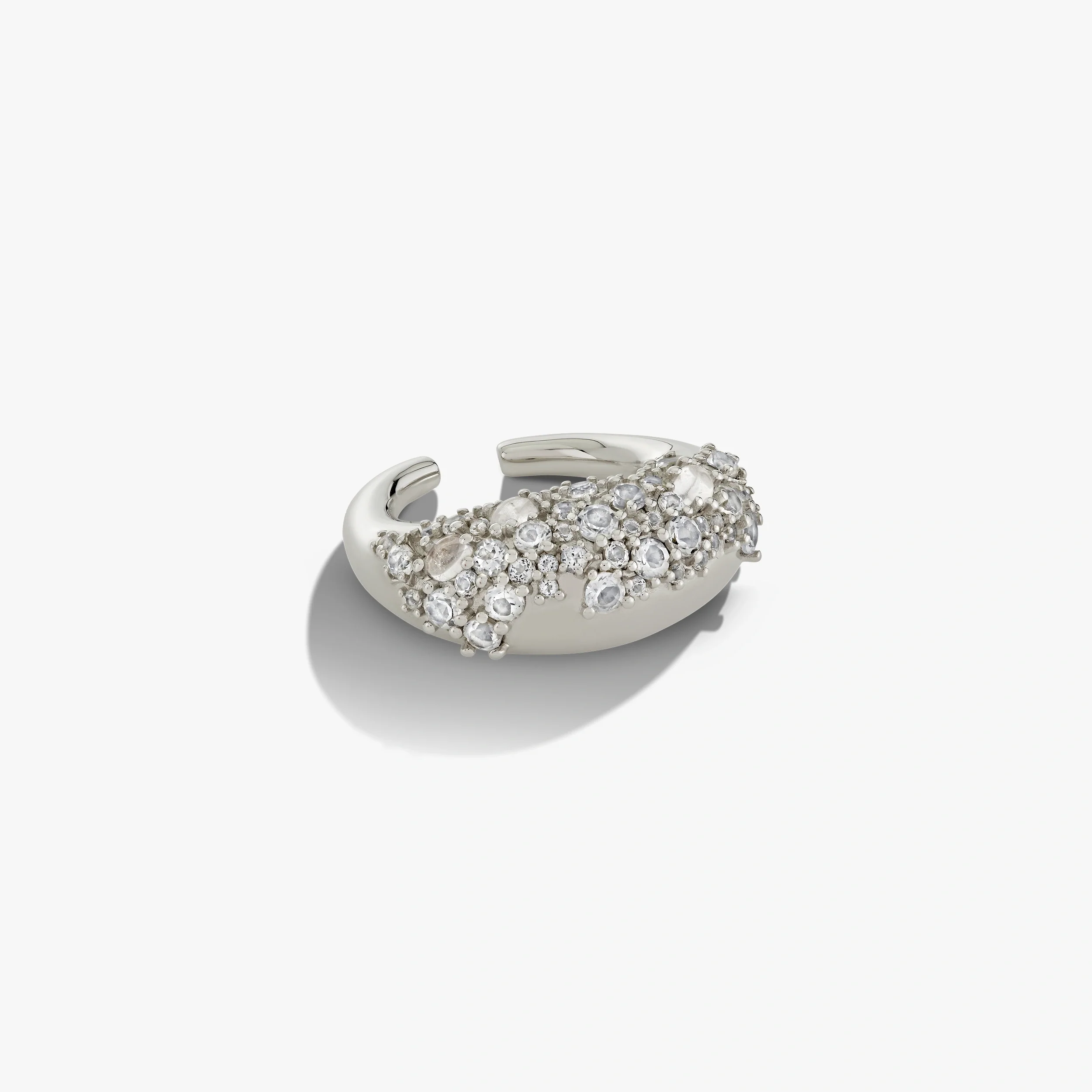 Encrusted Abstract Ear Cuff - Image 6