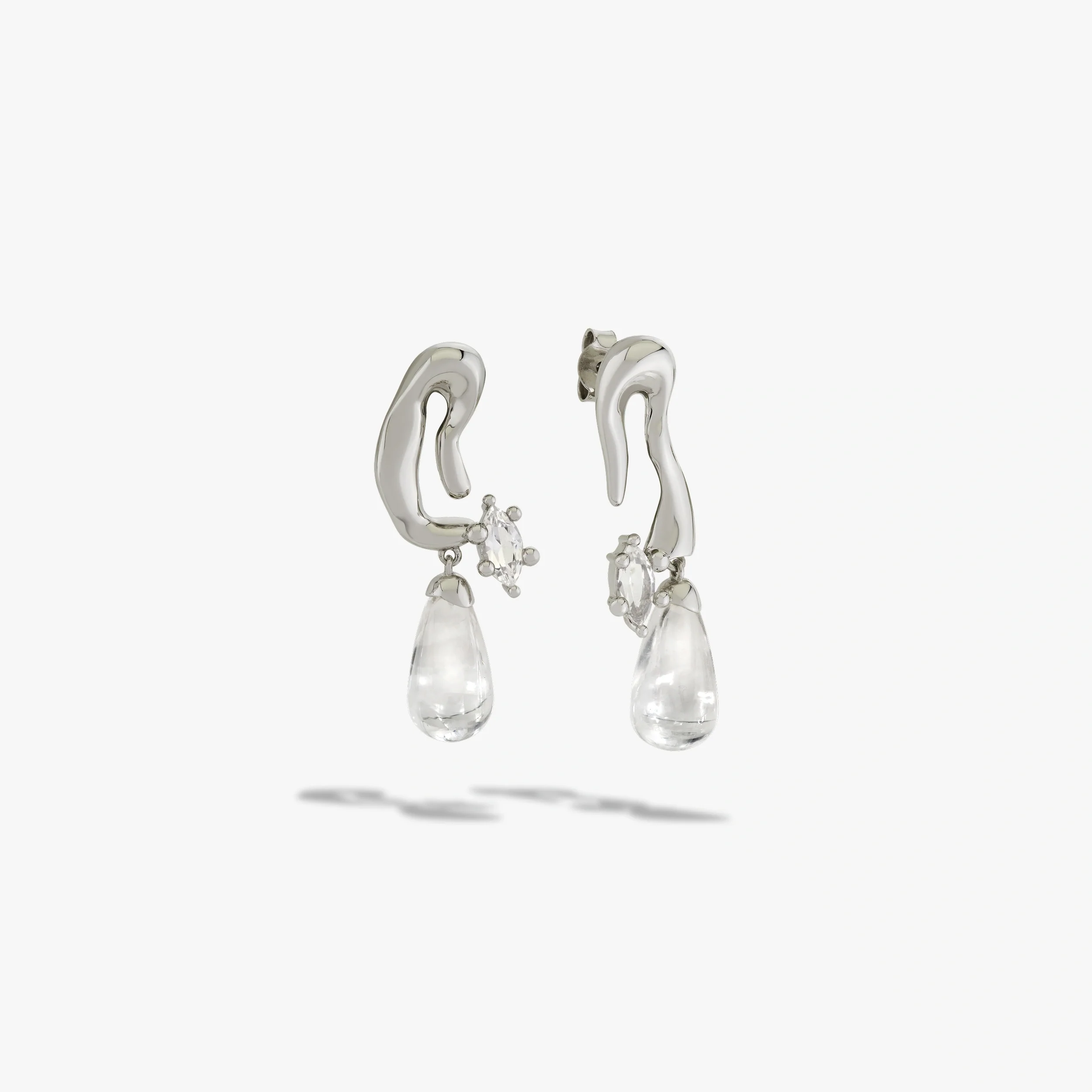 Mini Petal Drop Earrings