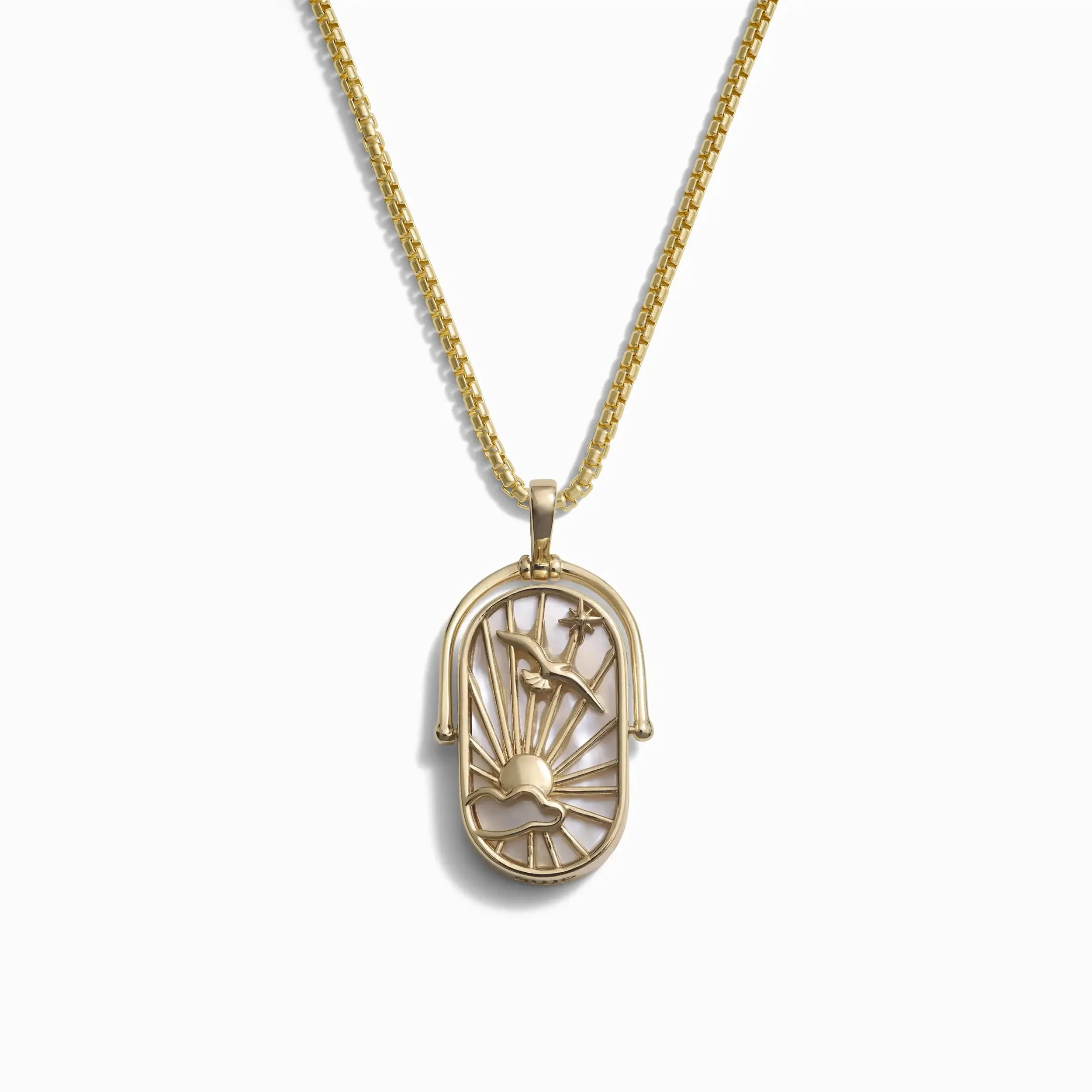 Element Necklace with 2.1mm Rounded Box Chain