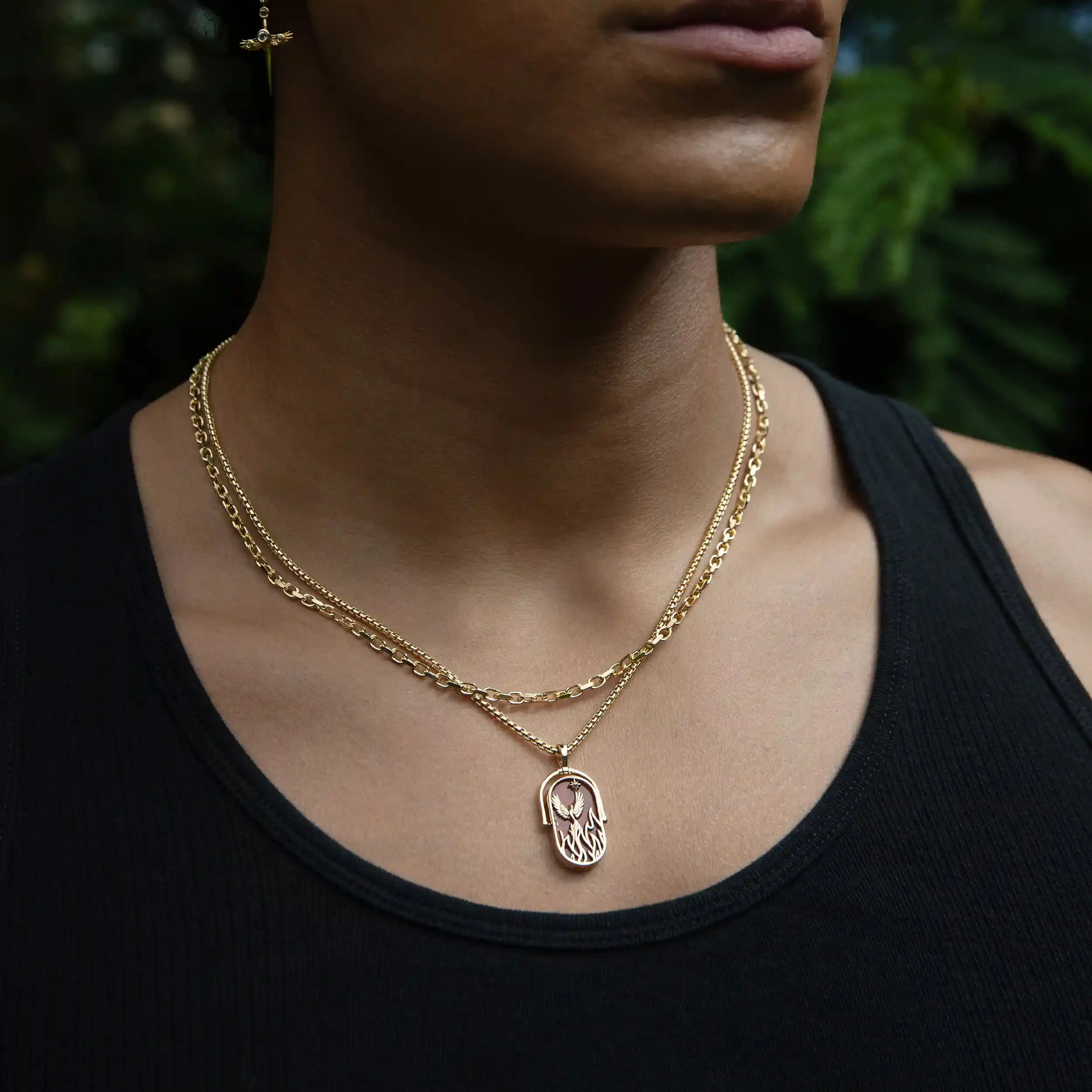 Element Necklace with 2.1mm Rounded Box Chain - Image 3
