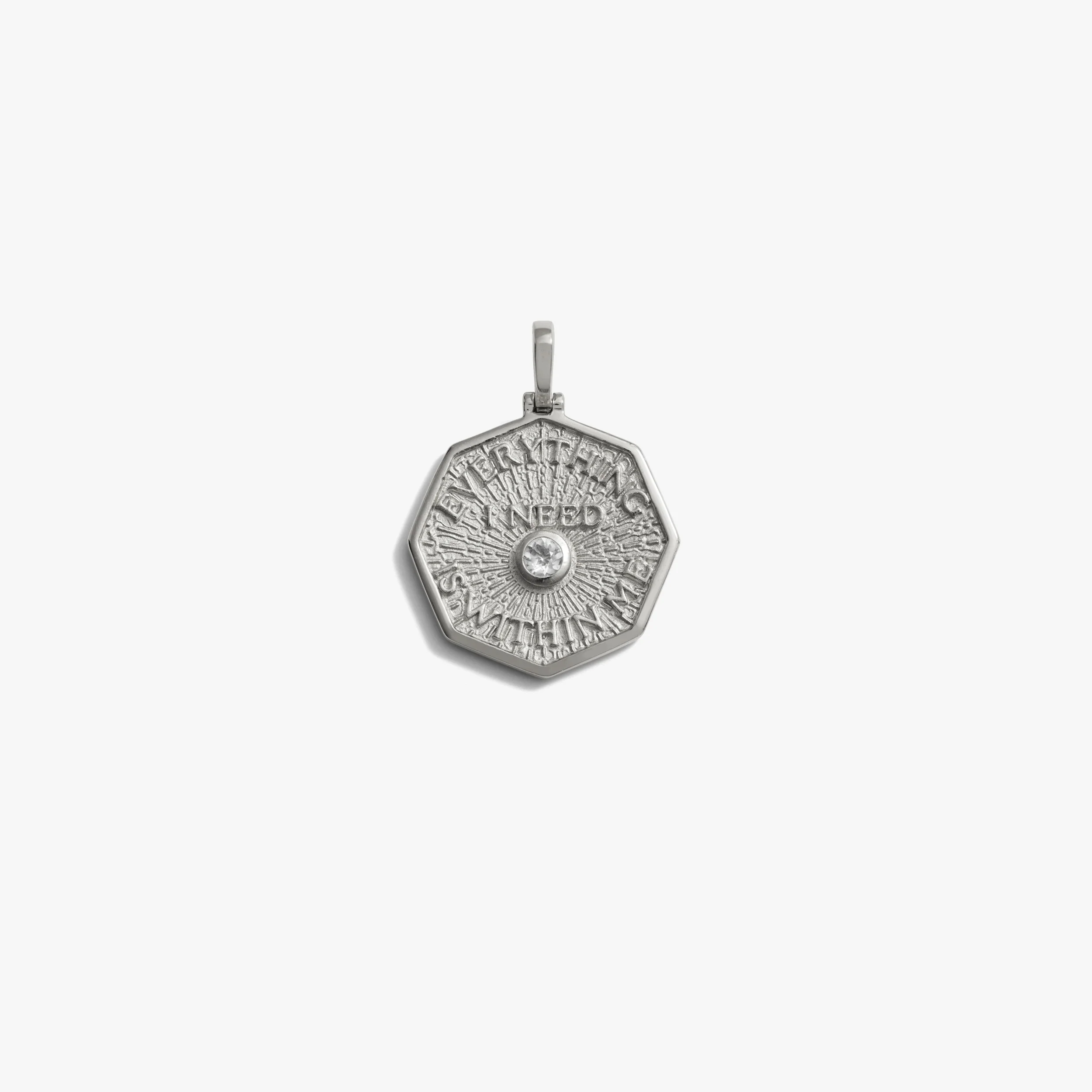 Everything I Need is Within Me Affirmation Coin Pendant - Image 4
