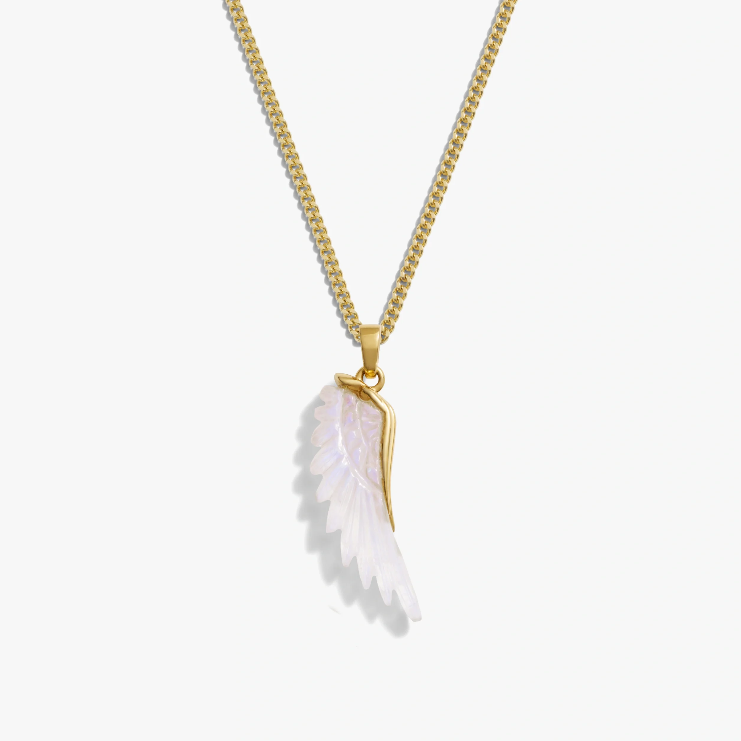 Gemstone Angel Wing Necklace - Image 5