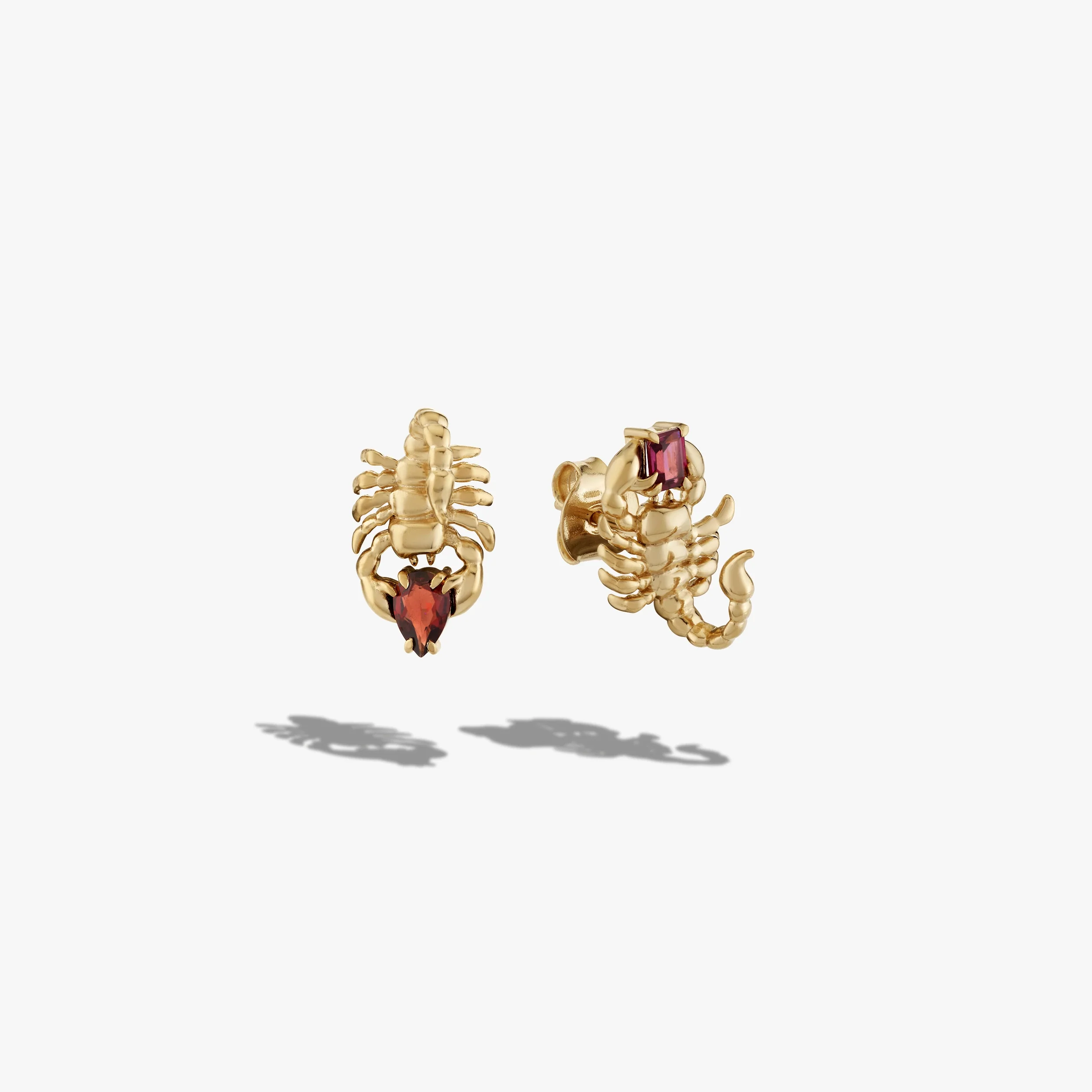 Gemstone Scorpion Studs