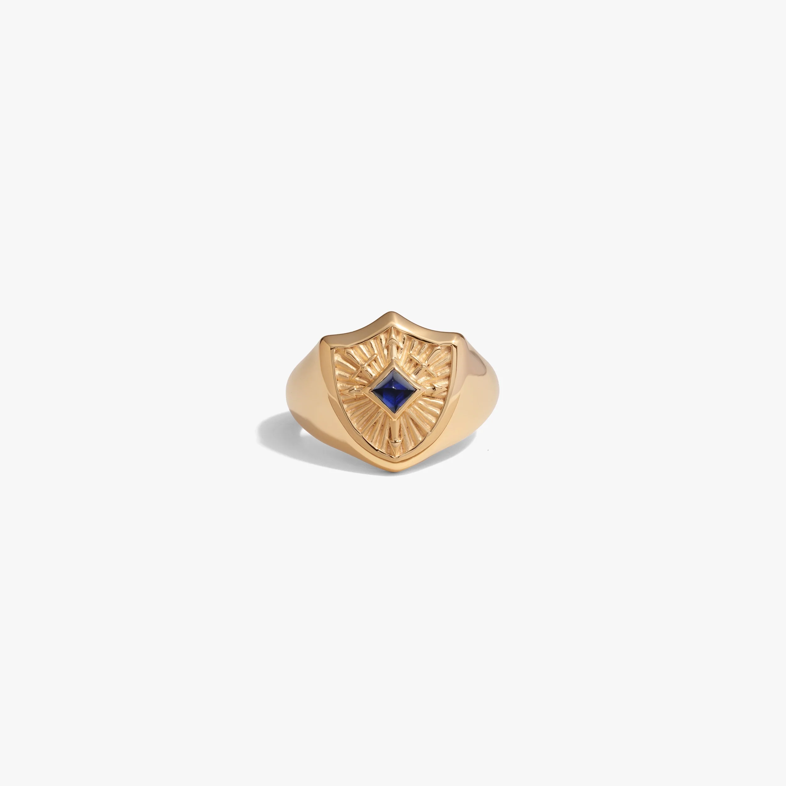 Gemstone Shield Defense Ring