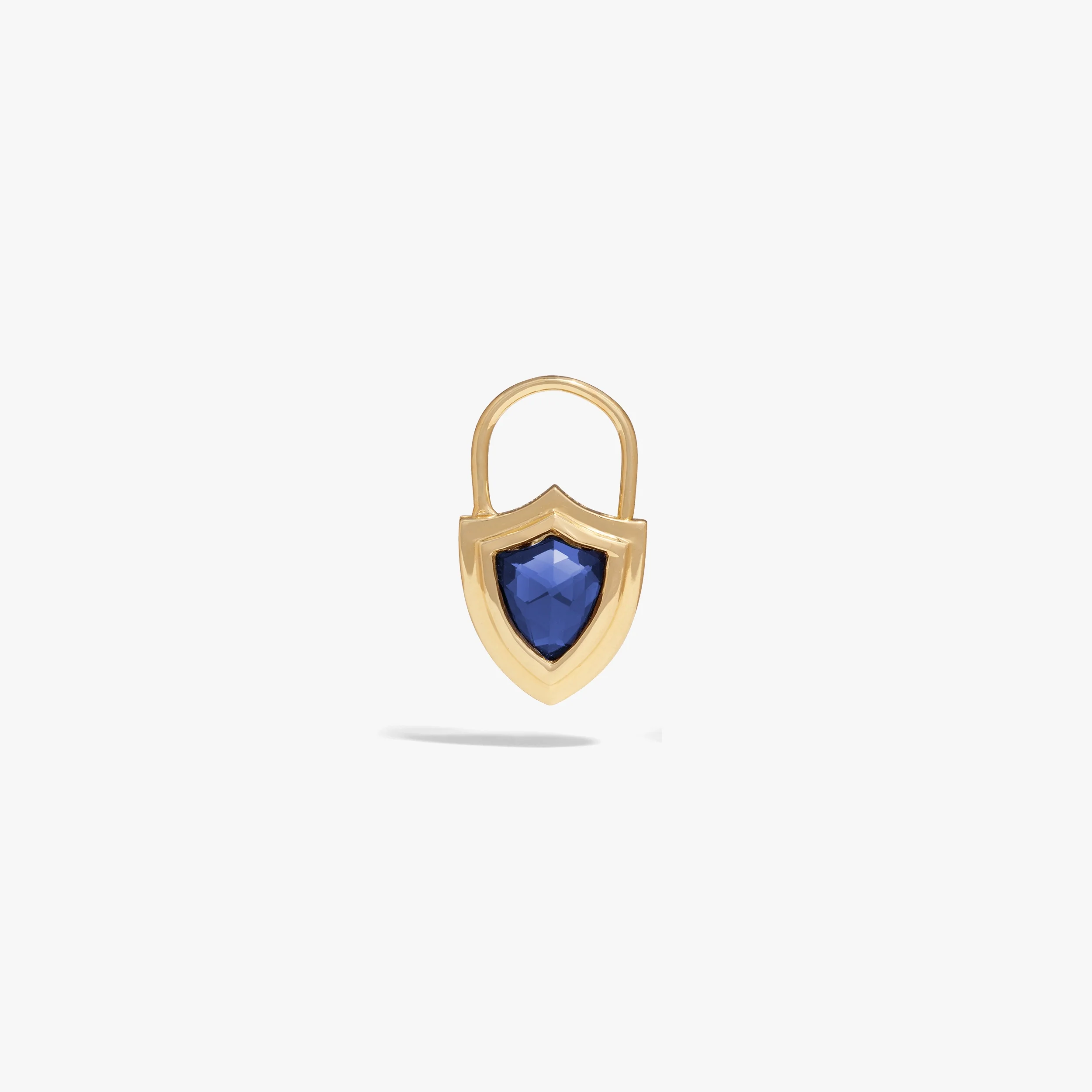 Gemstone Shield Huggie