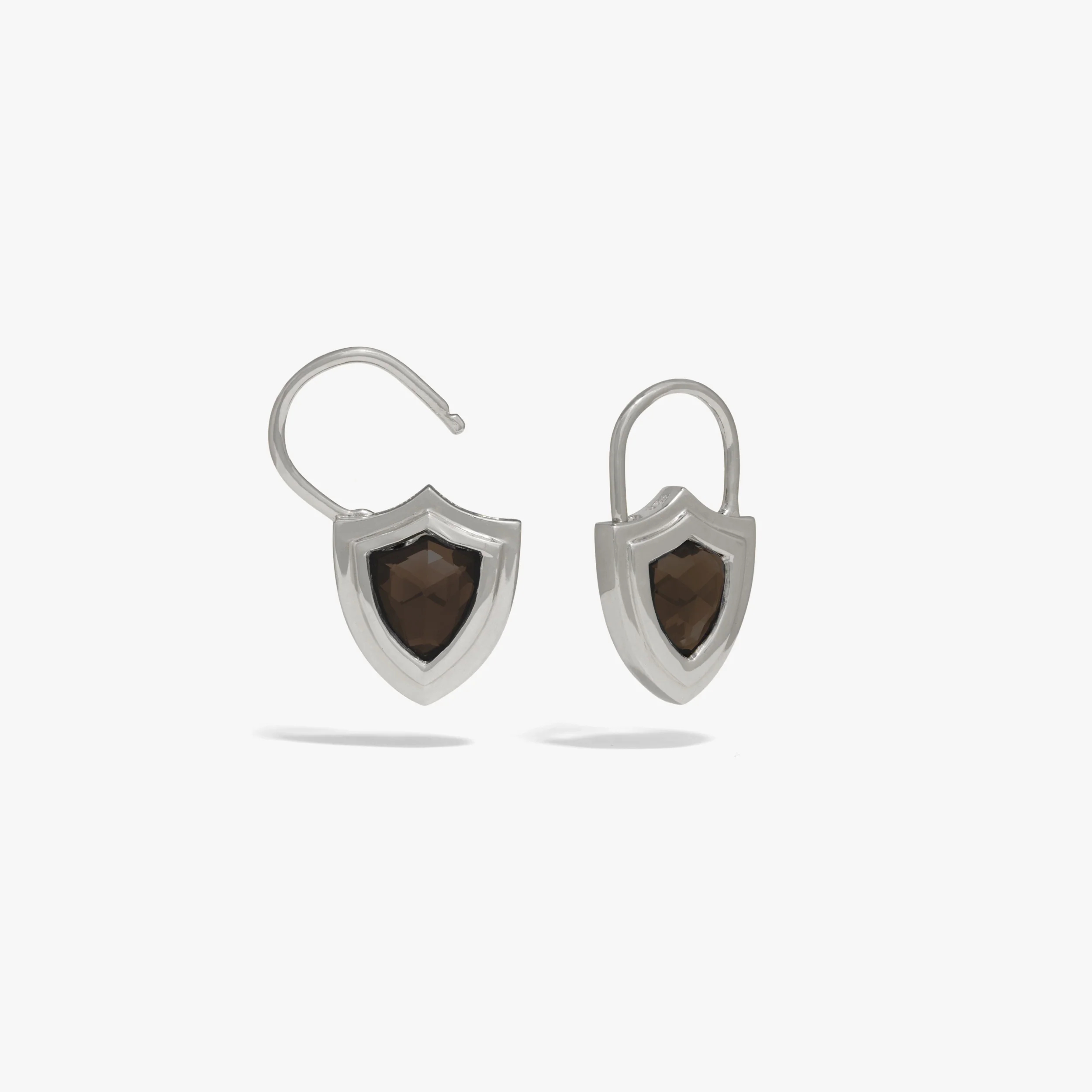 Gemstone Shield Huggie - Image 4