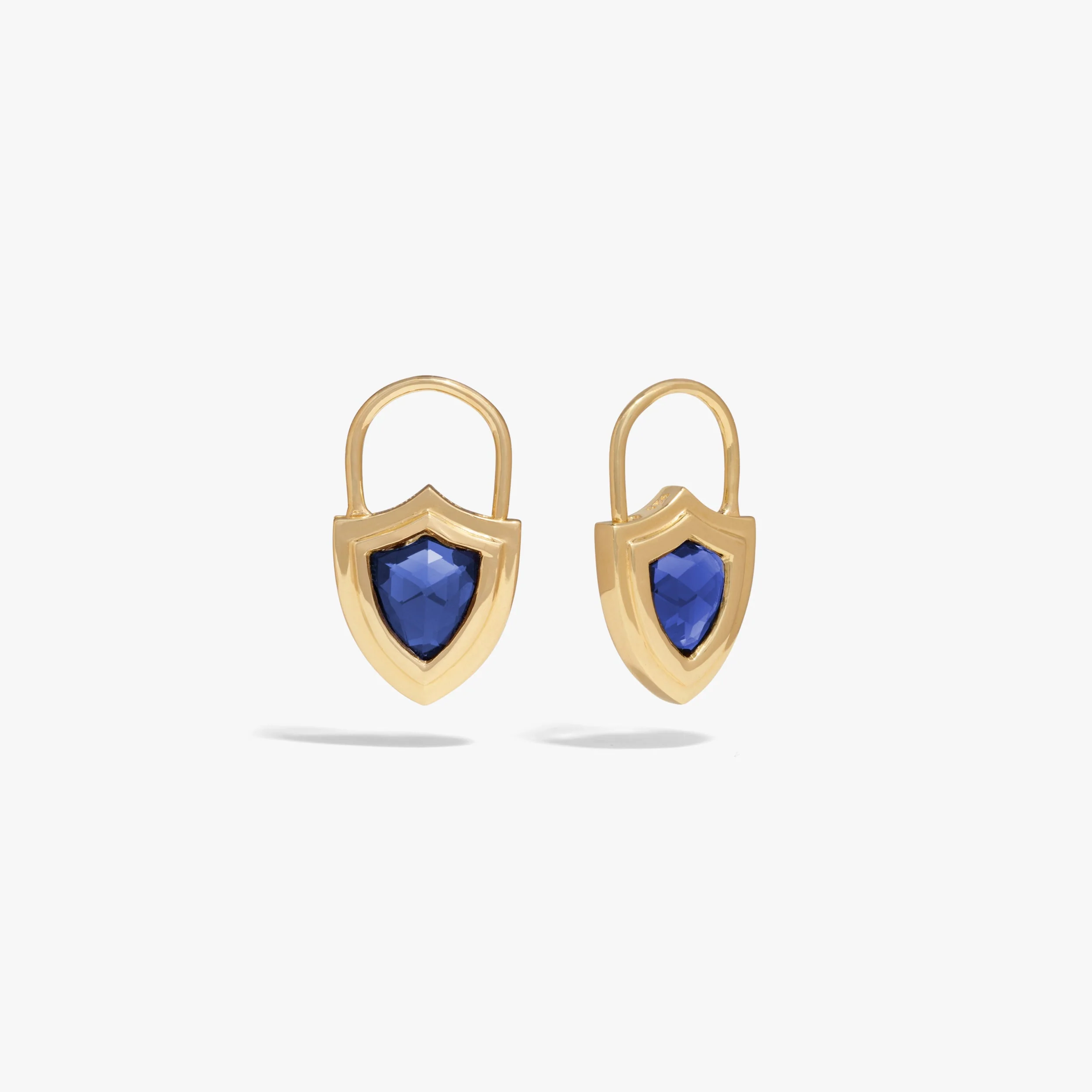Gemstone Shield Huggie - Image 6