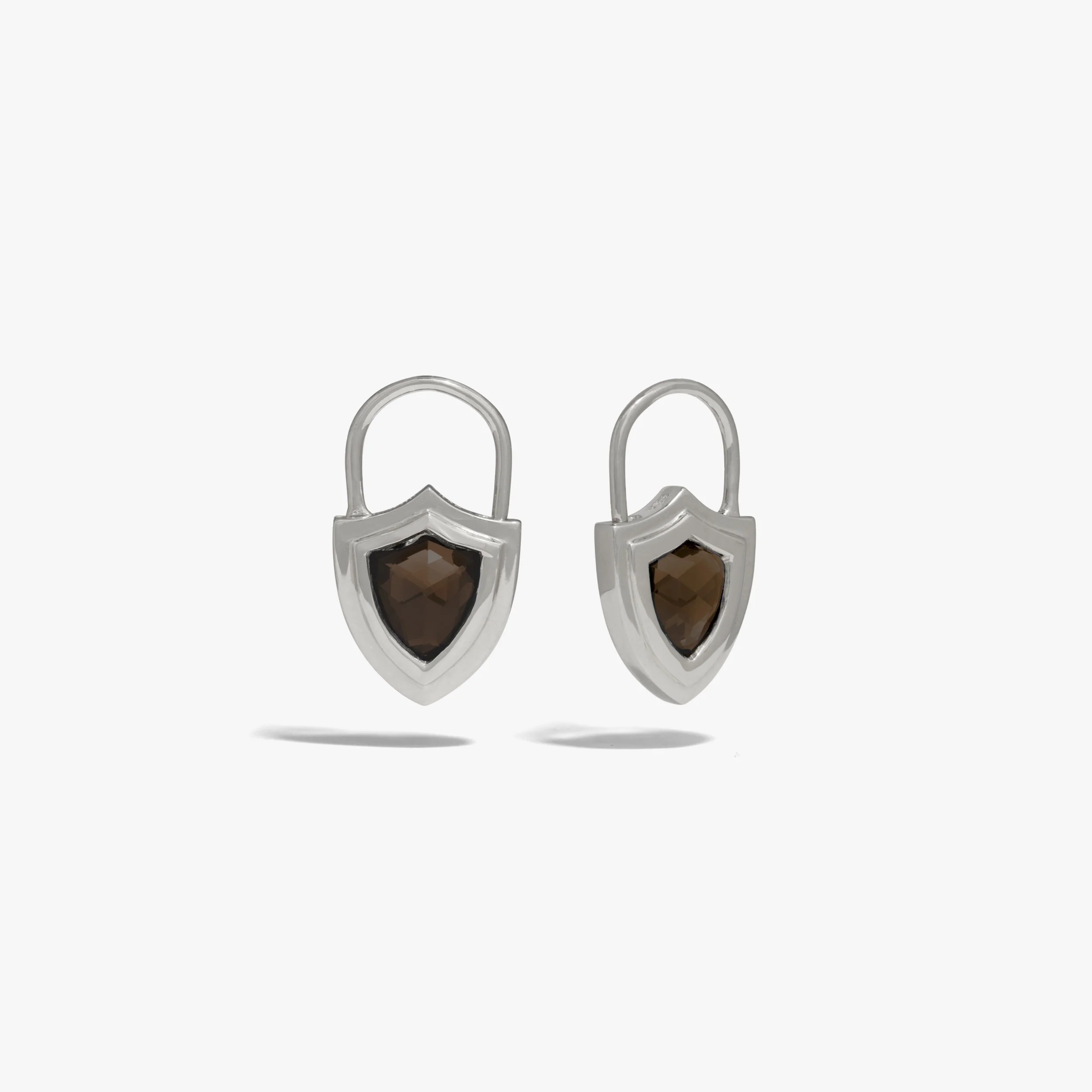 Gemstone Shield Huggie - Image 7