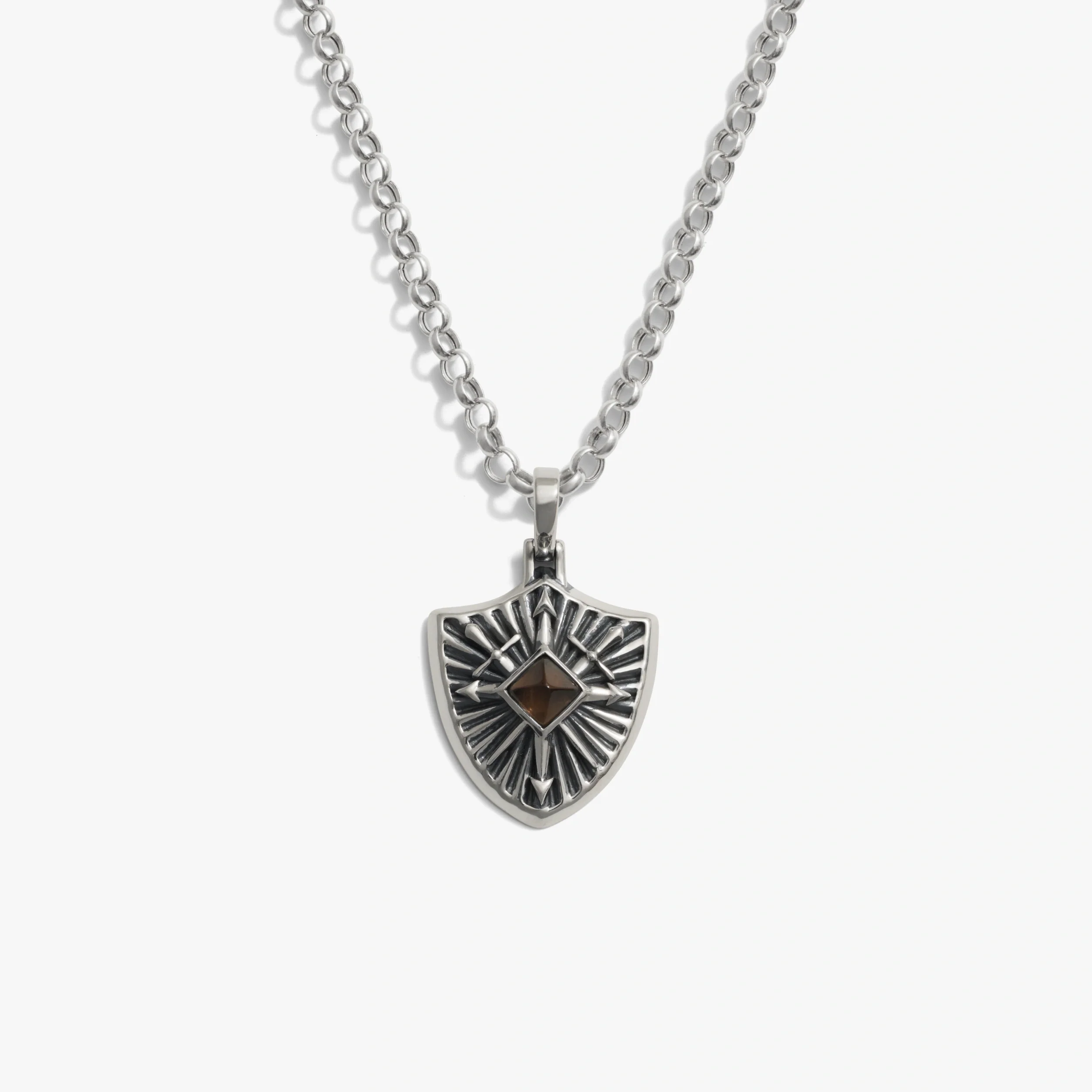 Gemstone Shield Necklace - Image 4