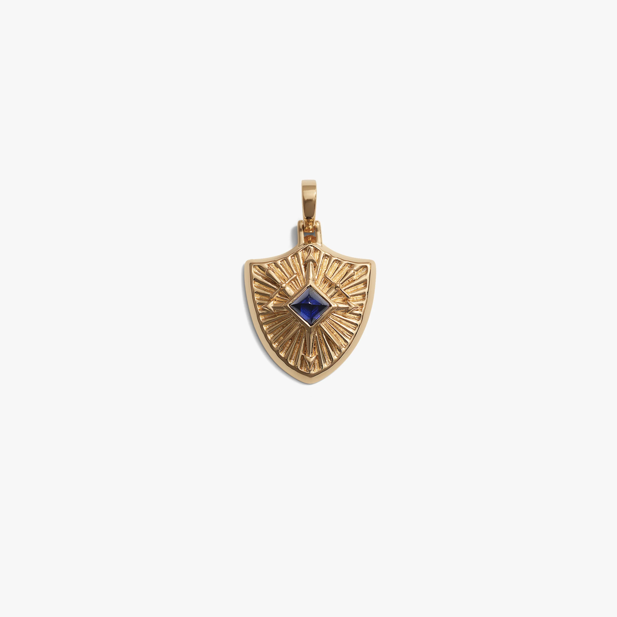 Gemstone Shield Pendant