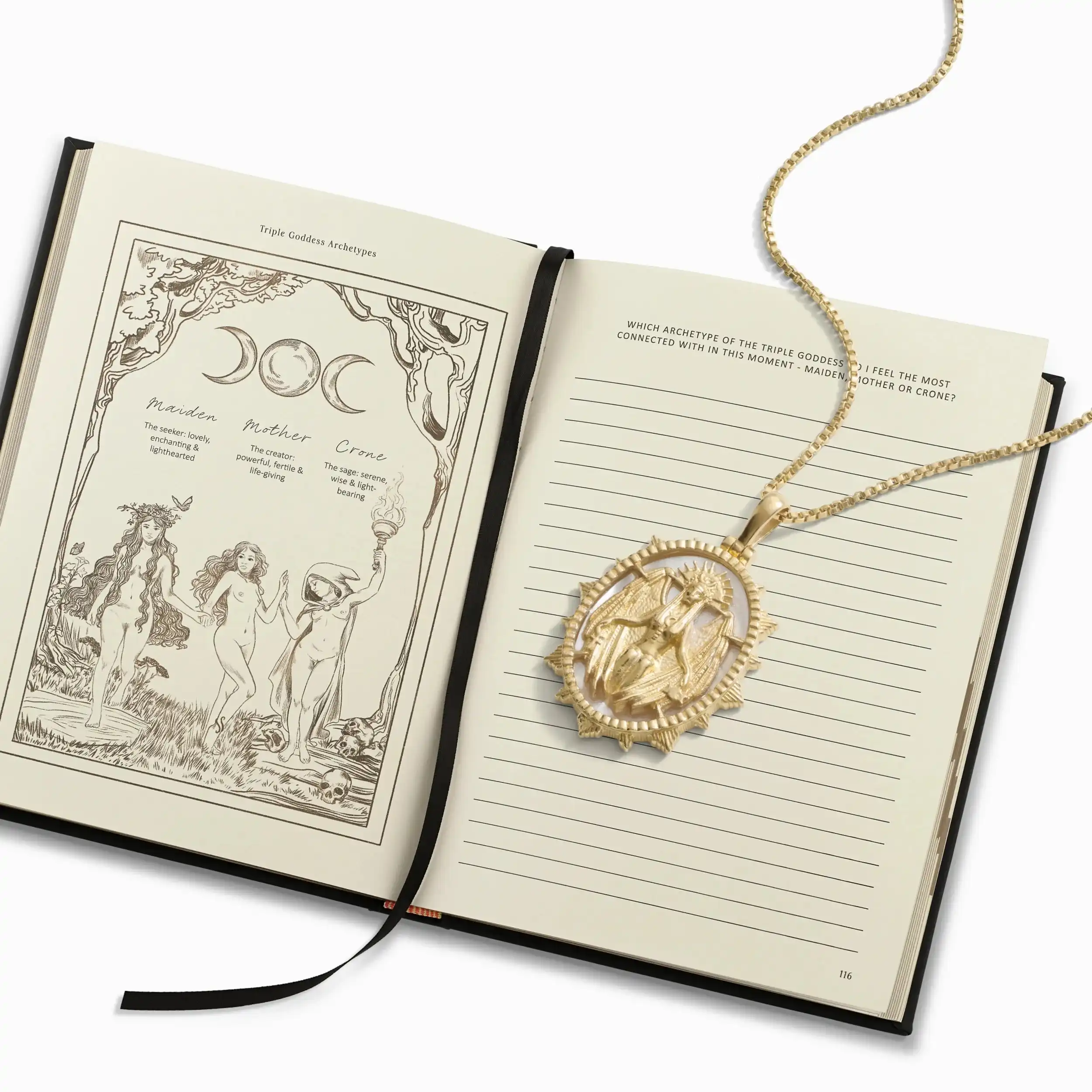 The Goddess Journal + Necklace Set - Image 27