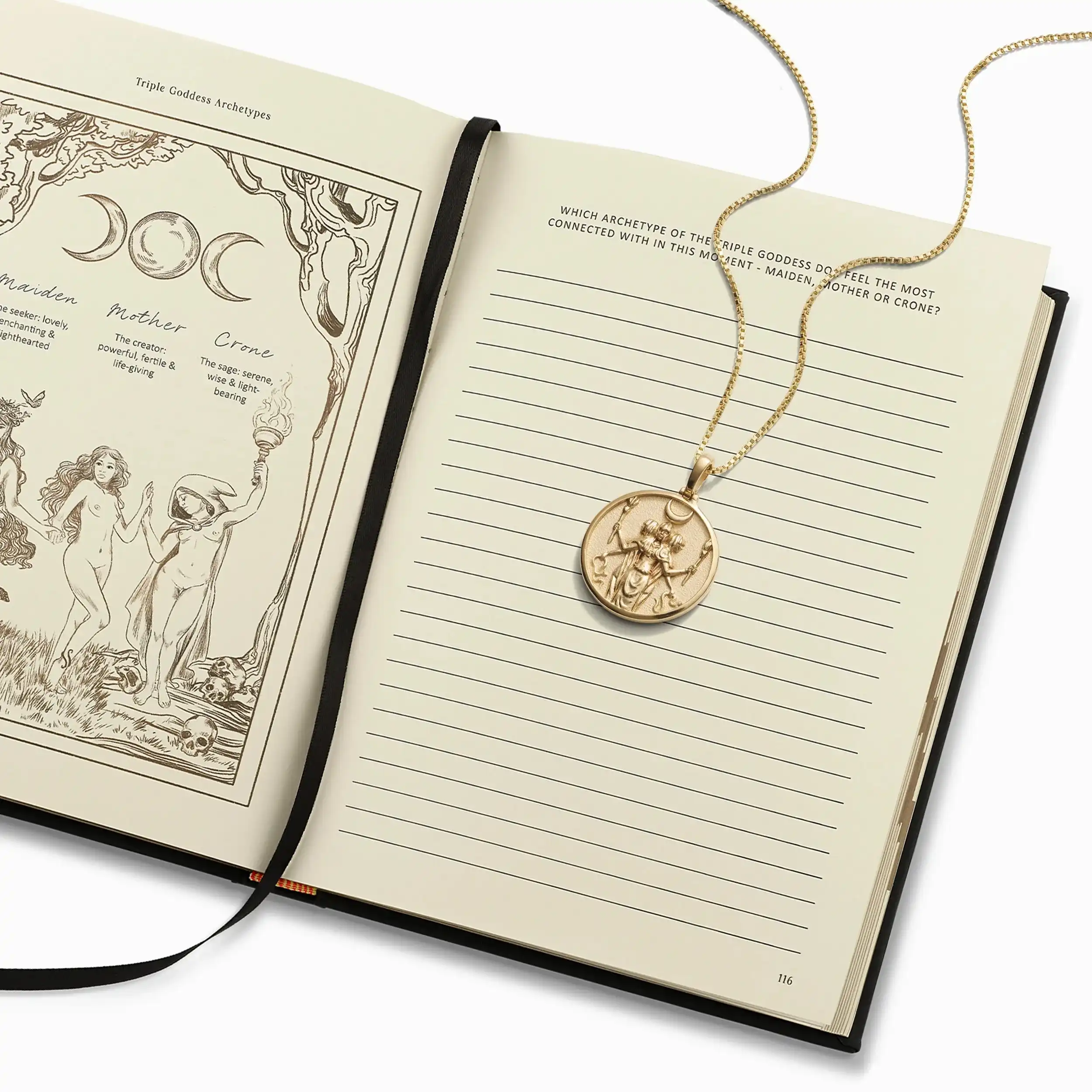 The Goddess Journal + Necklace Set - Image 28
