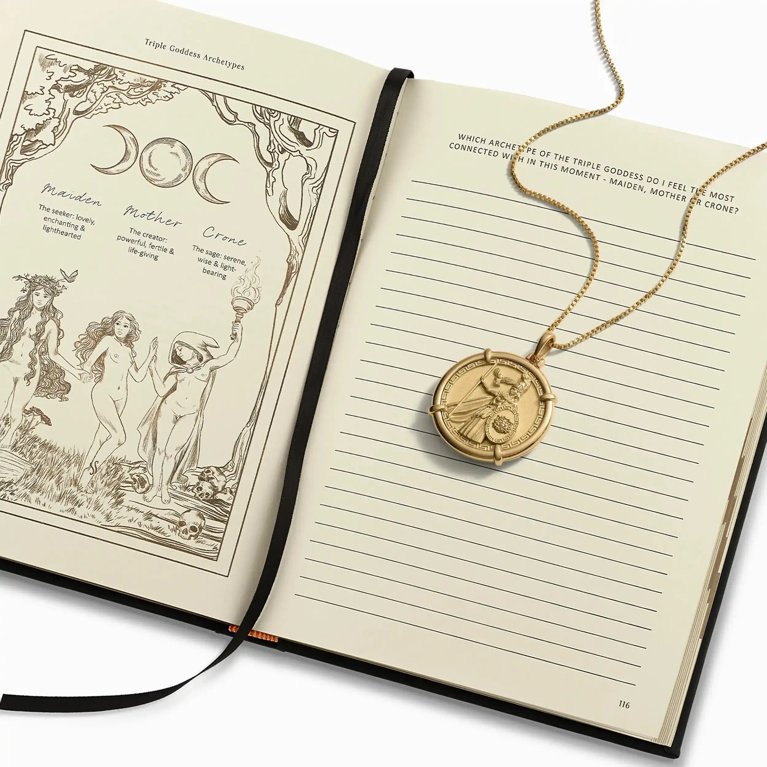 The Goddess Journal + Necklace Set - Image 8