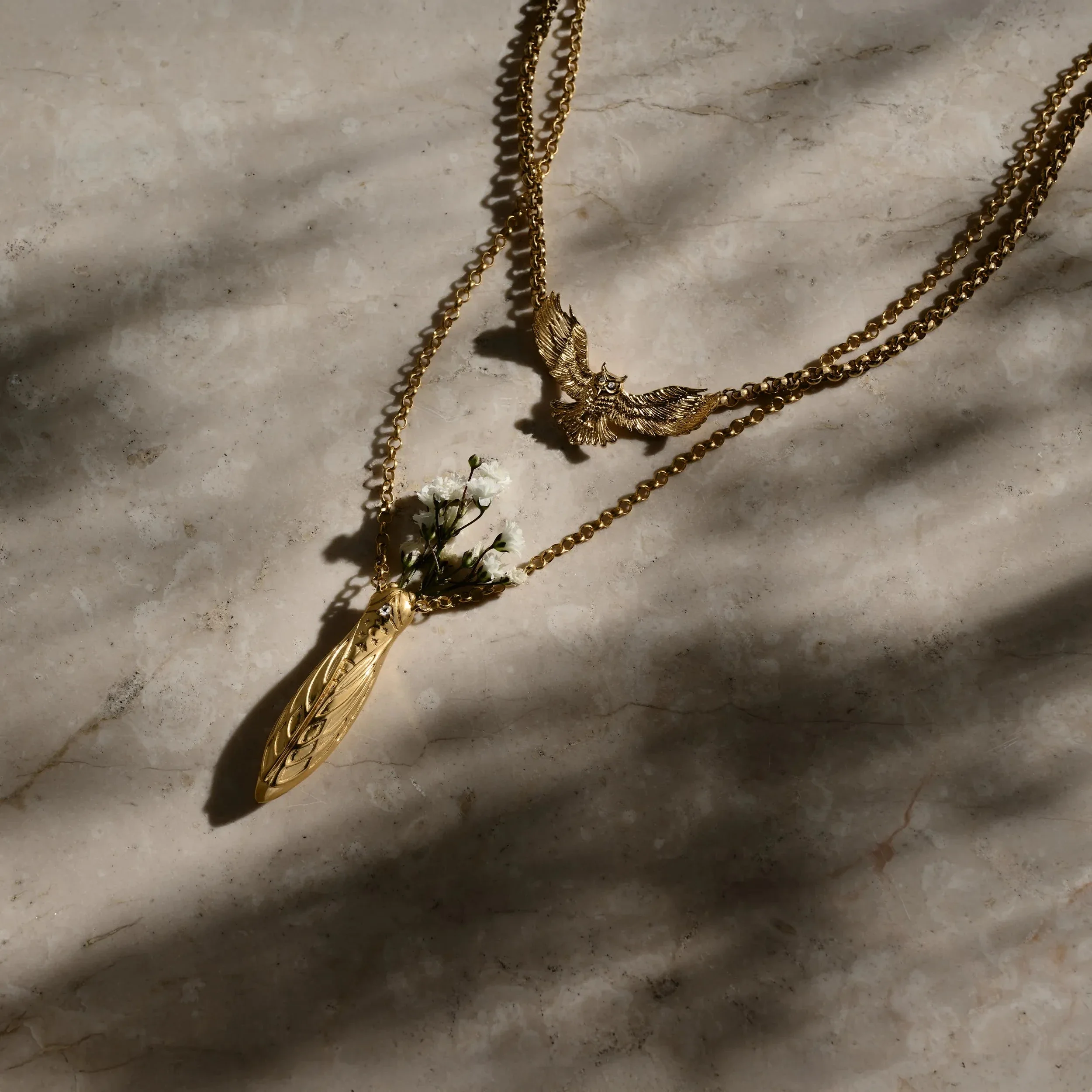 Cicada Flower Vessel Necklace - Image 3