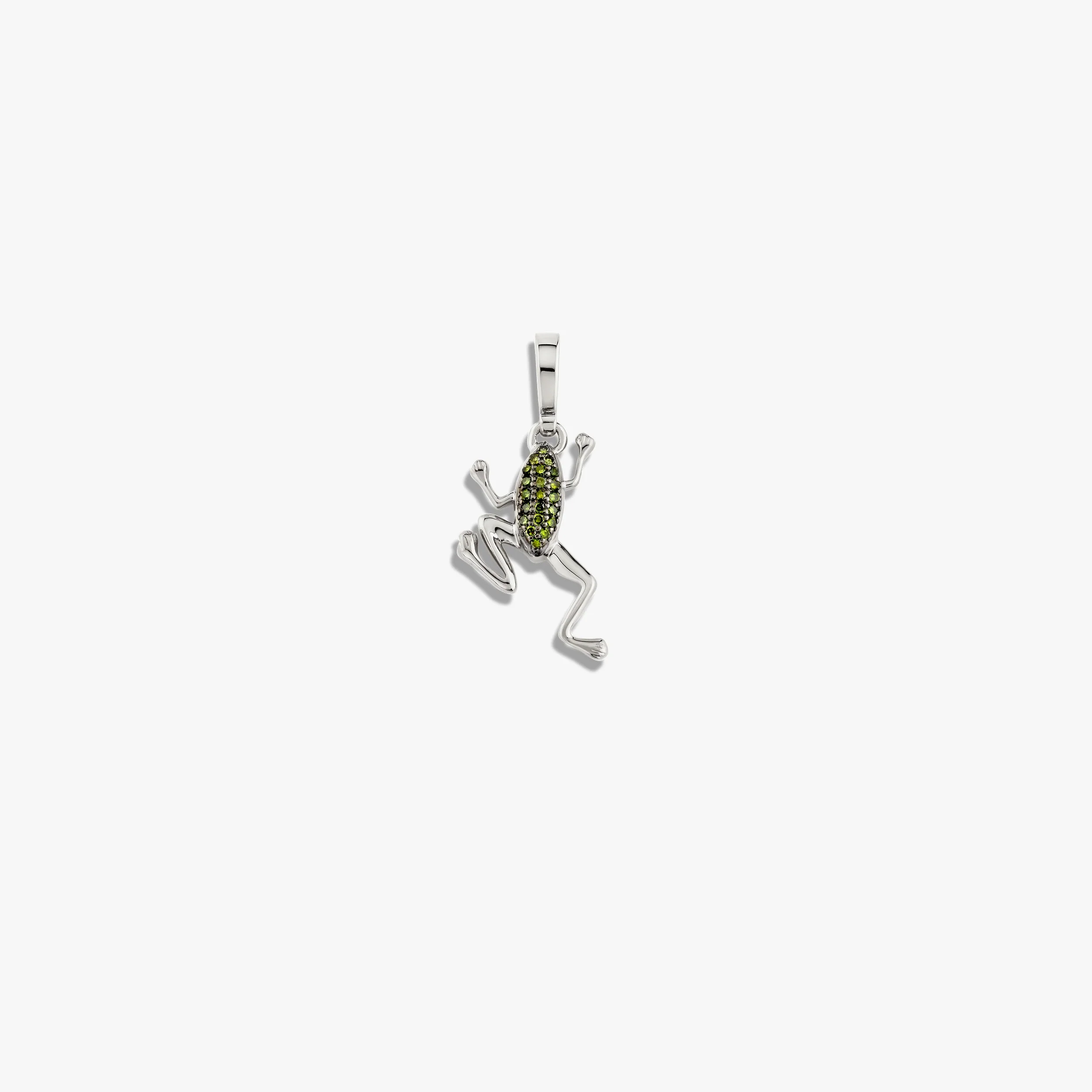 Green Diamond Baby Frog Amulet - Image 3