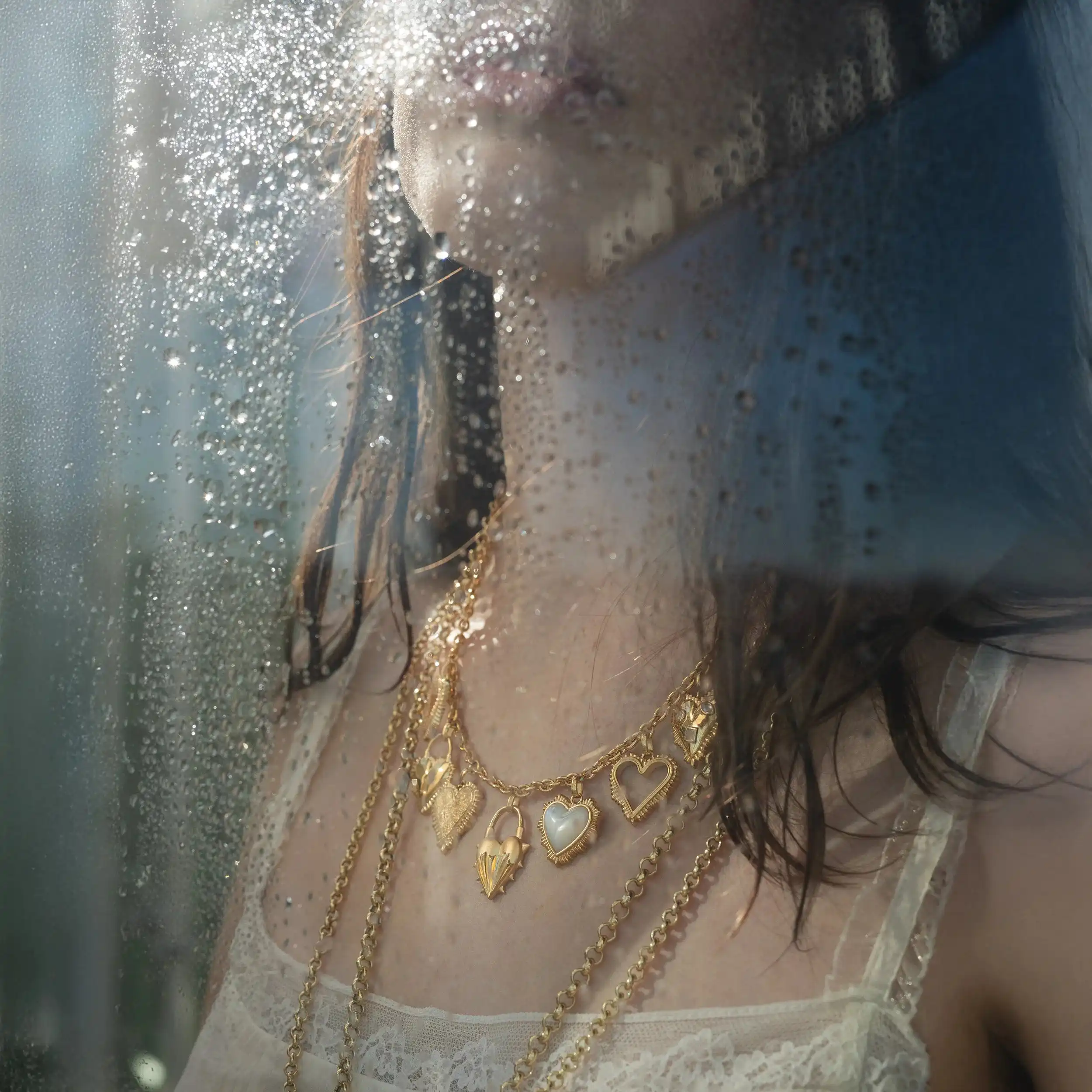 Radiant Heart Statement Charm Necklace - Image 3