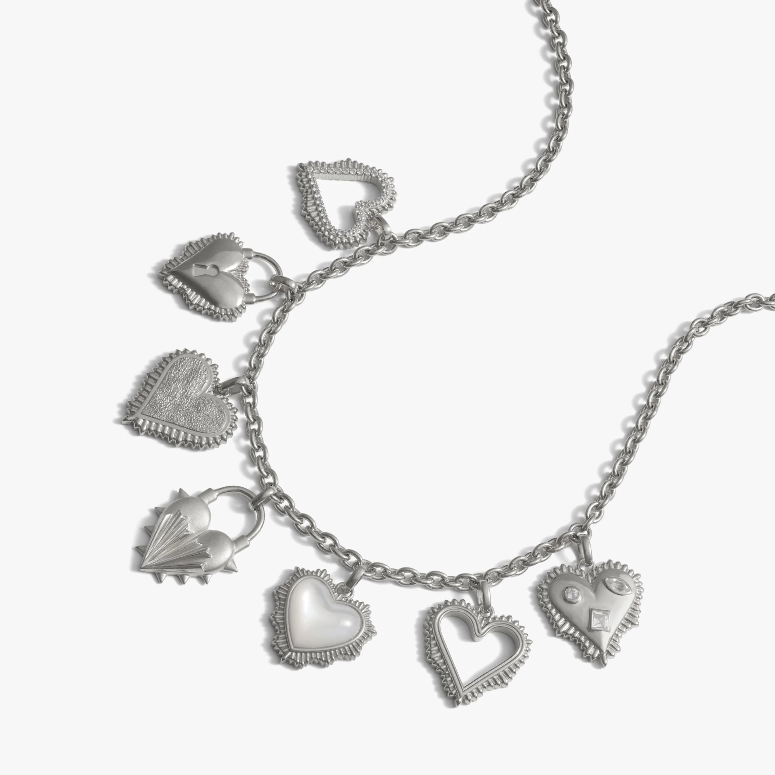 Radiant Heart Statement Charm Necklace - Image 5