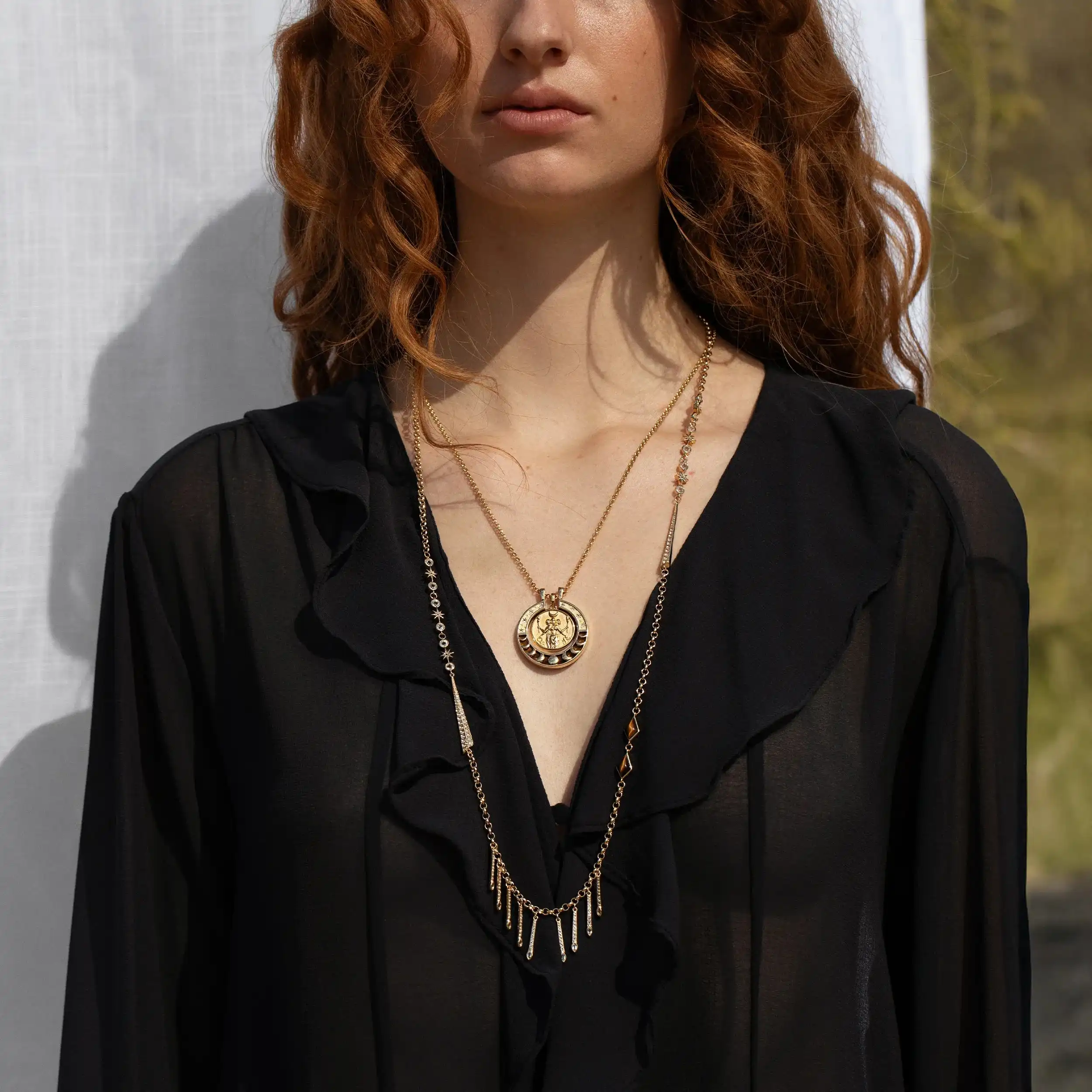 Hecate Boho Moon Necklace Set - Image 2