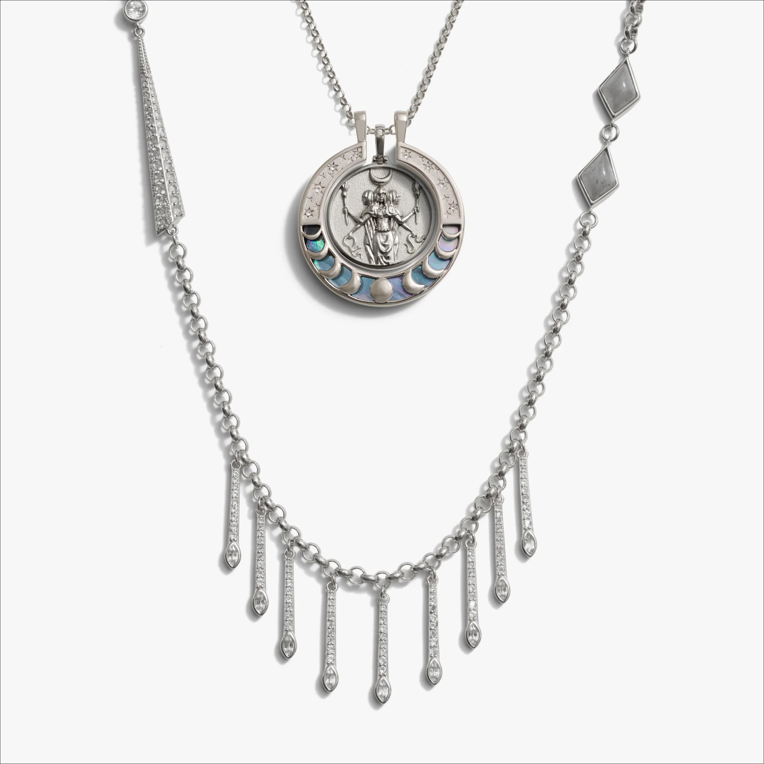 Hecate Boho Moon Necklace Set - Image 5
