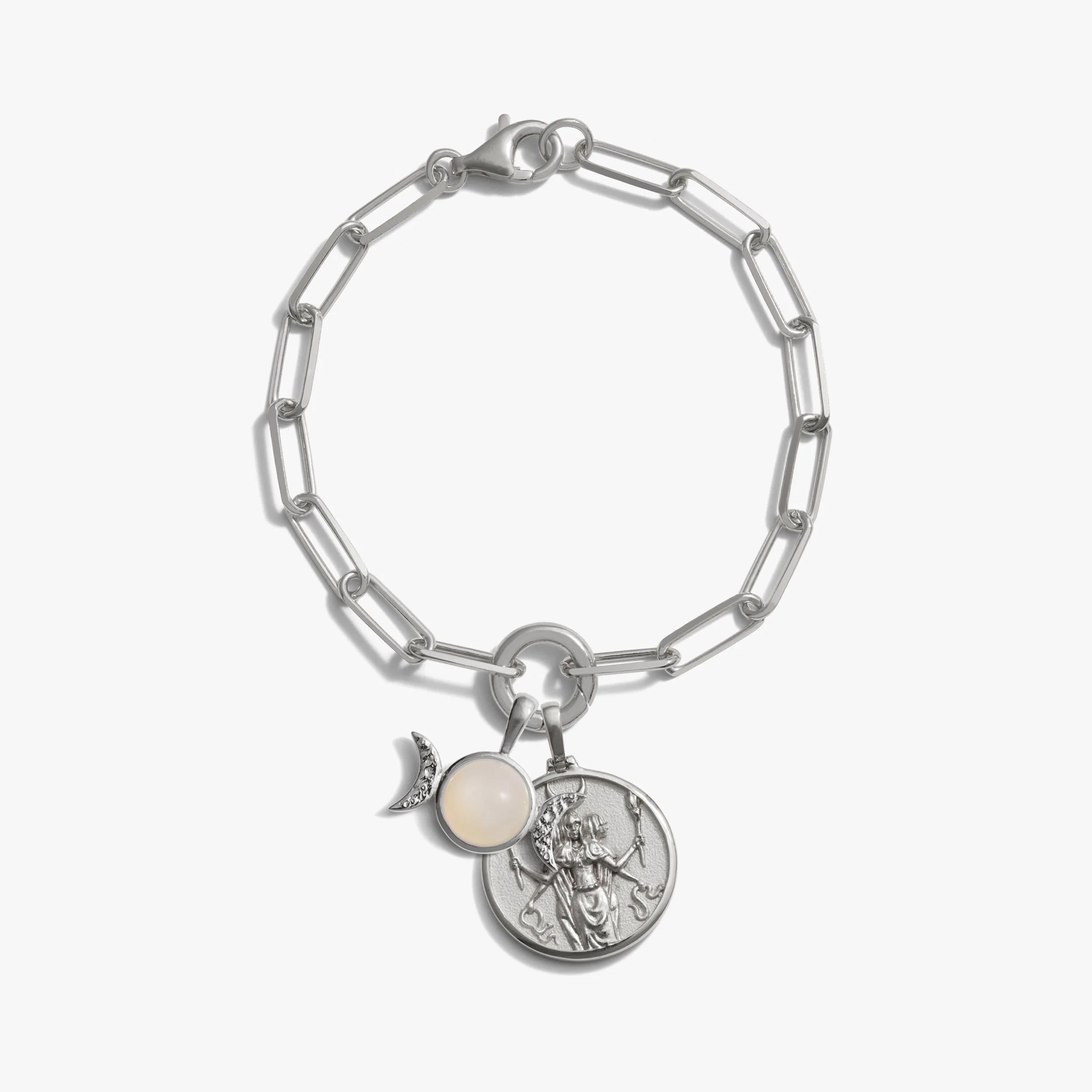 Hecate Triple Moon Charm Bracelet - Image 3