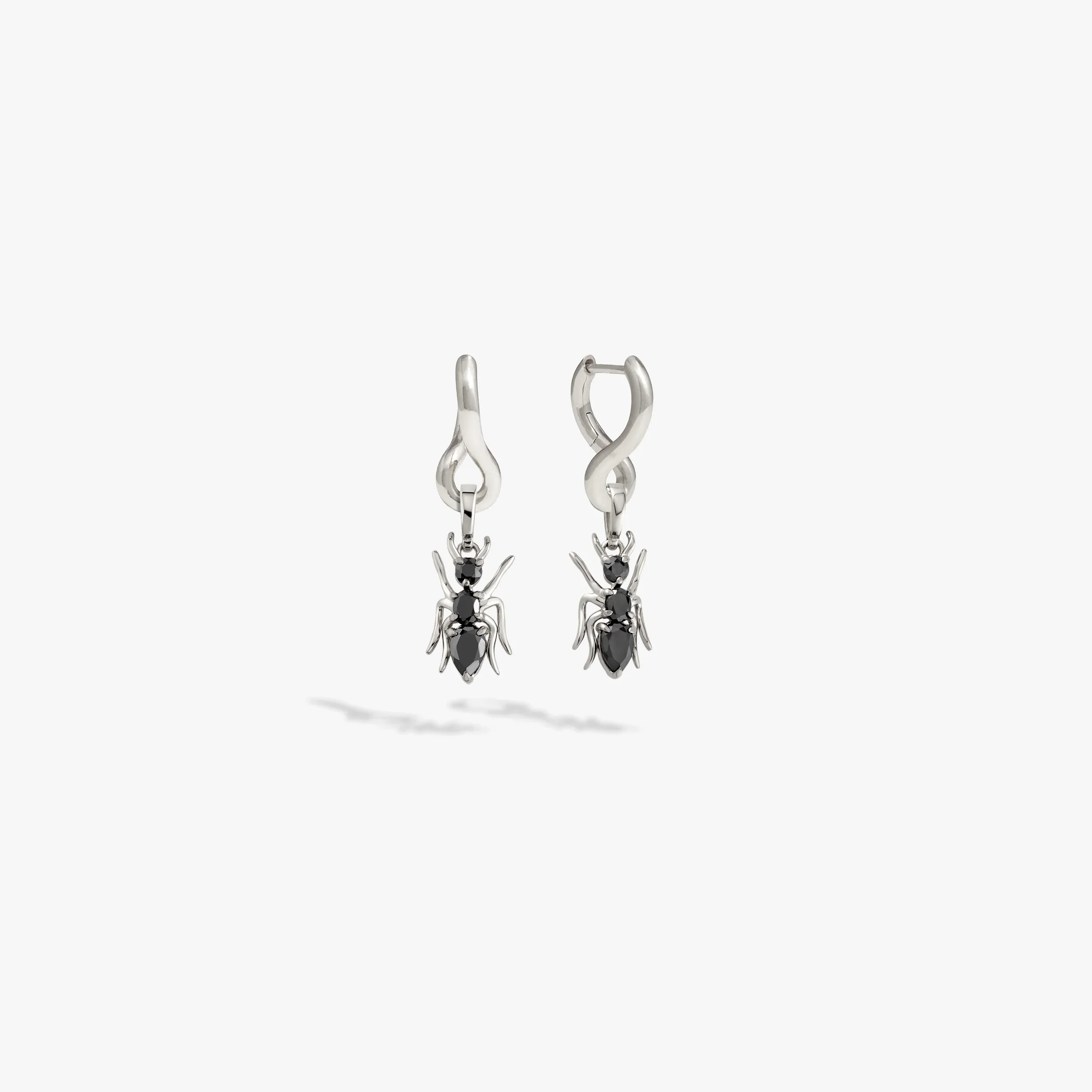Hematite Ant Charm Earrings - Image 5