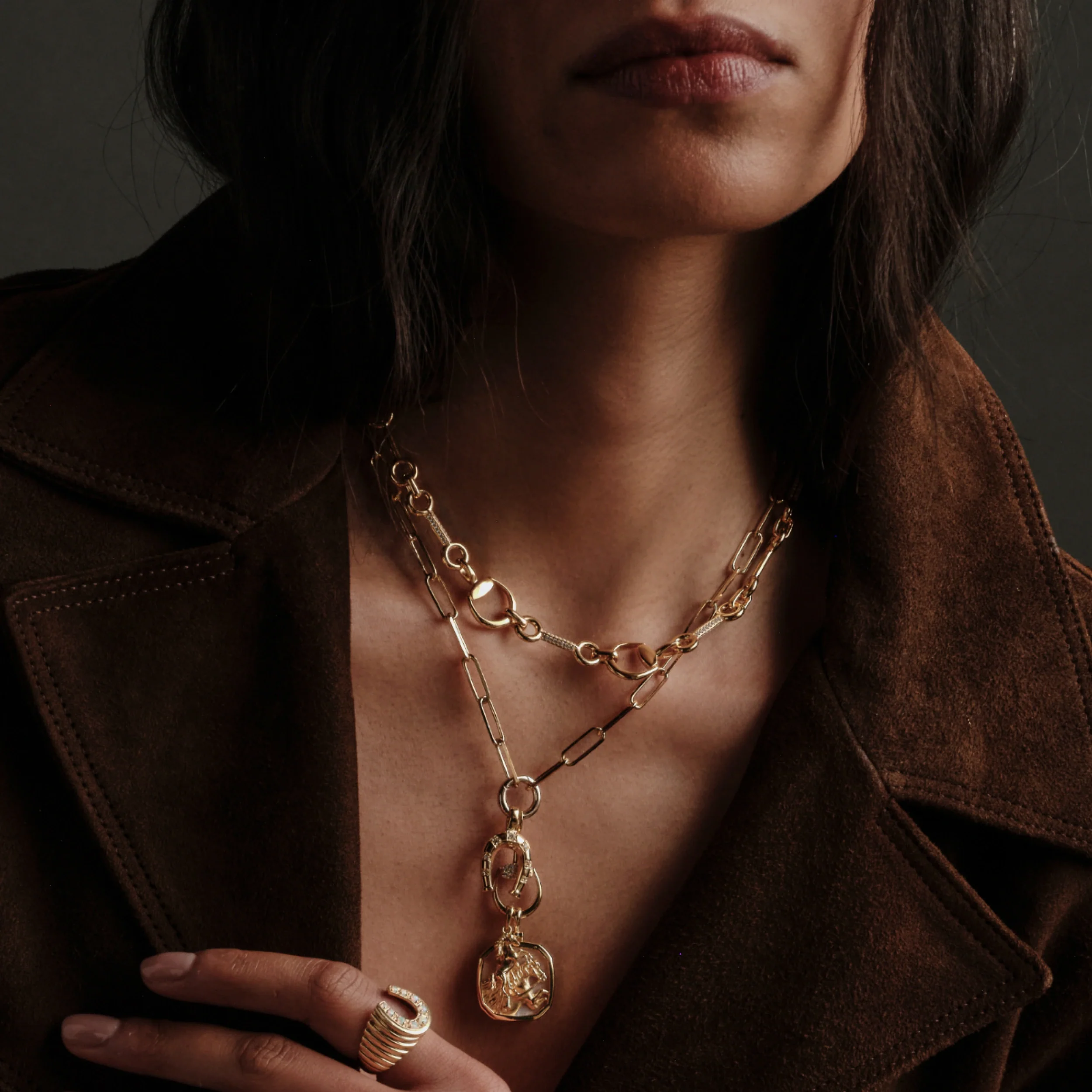 Sapphire Horsebit Collar - Image 6