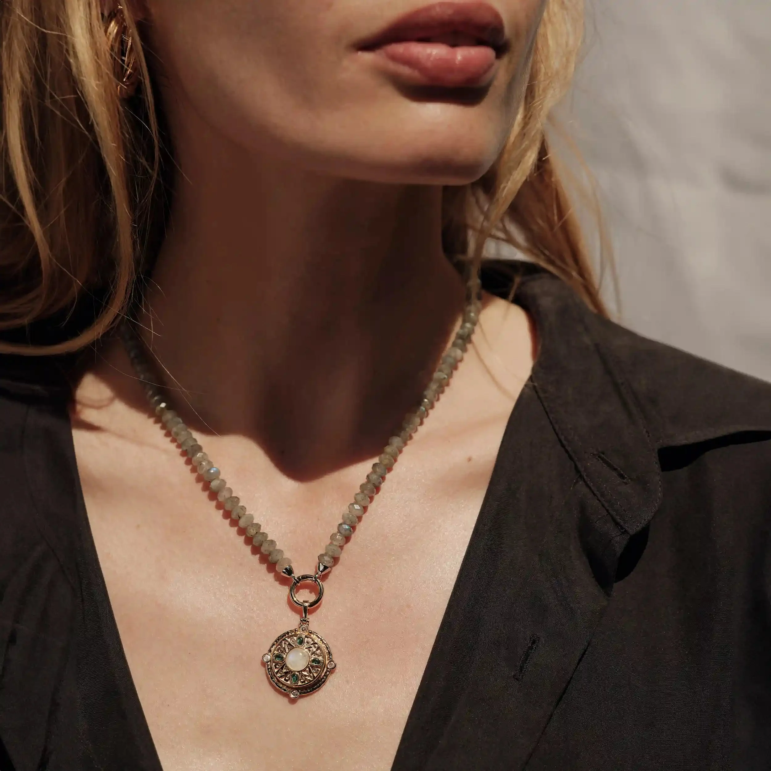 Labradorite Charm Collector Necklace - Image 5