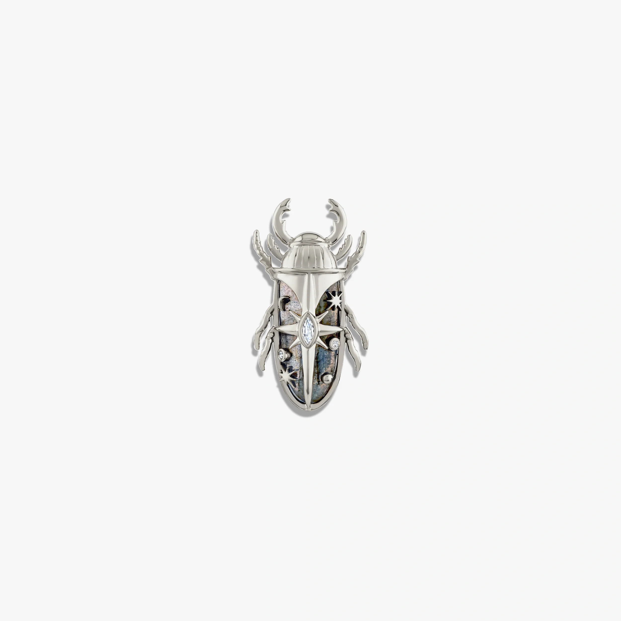 Labradorite Beetle Brooch - Image 6
