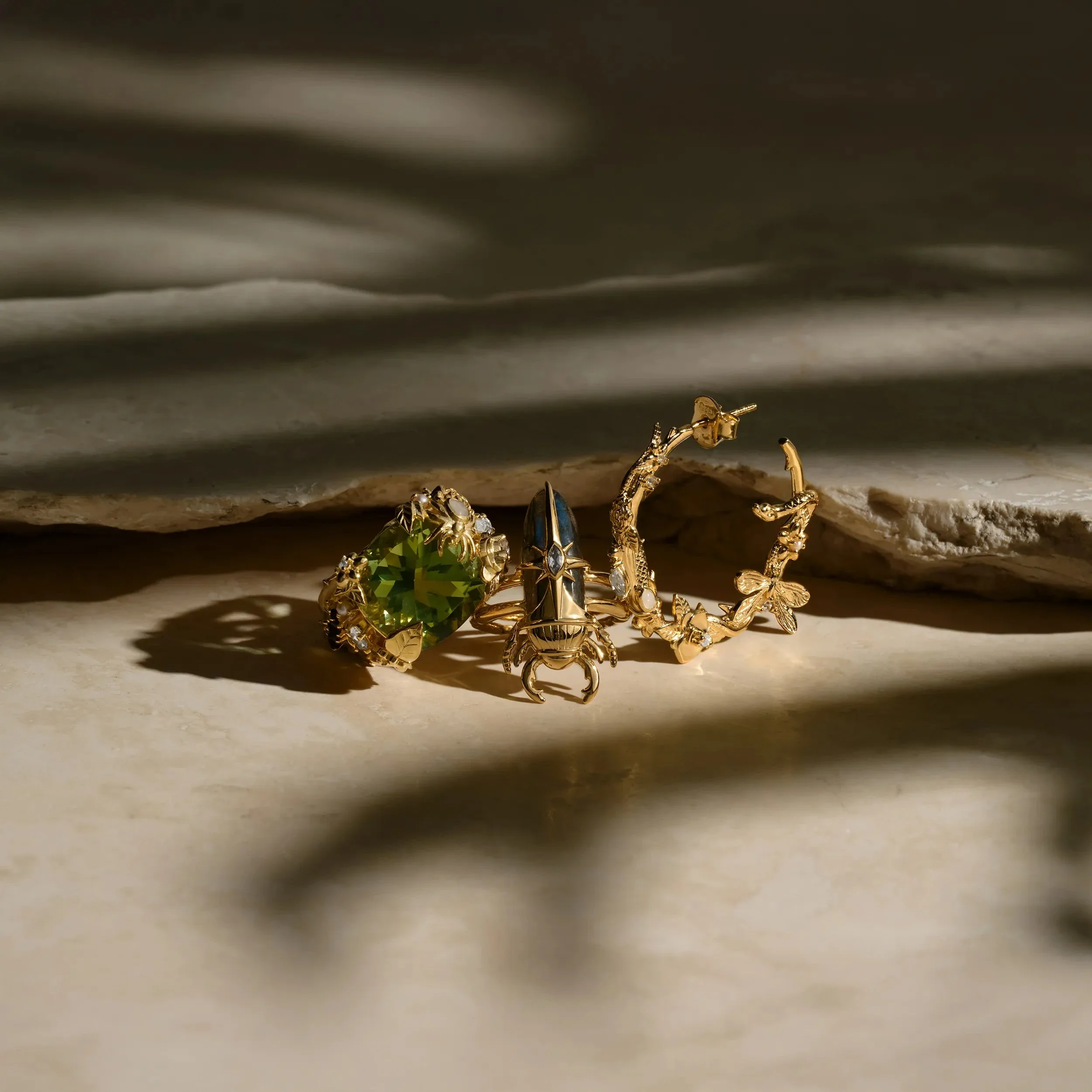 Labradorite Beetle Ring - Image 3