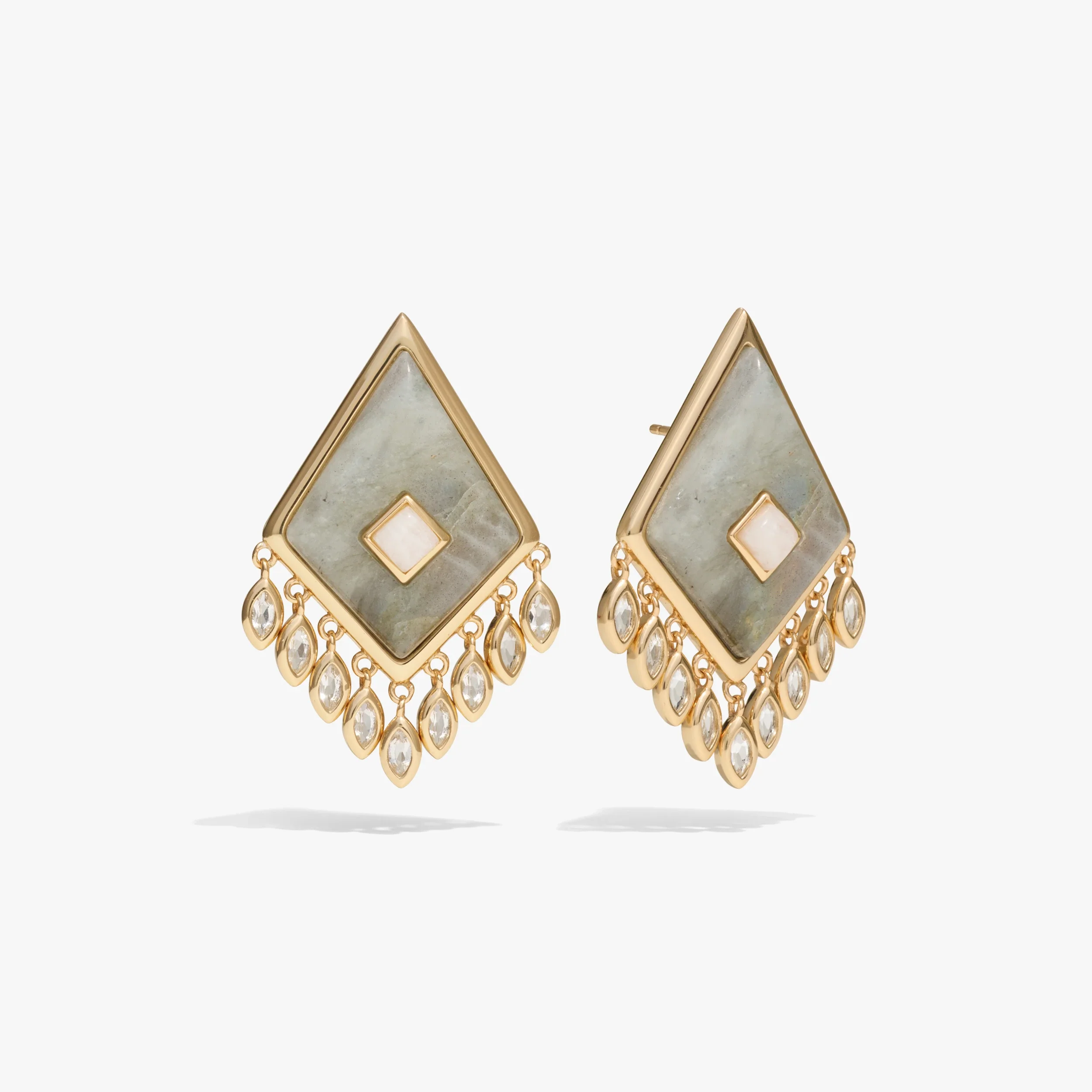 Labradorite Boho Kite Earrings - Image 5