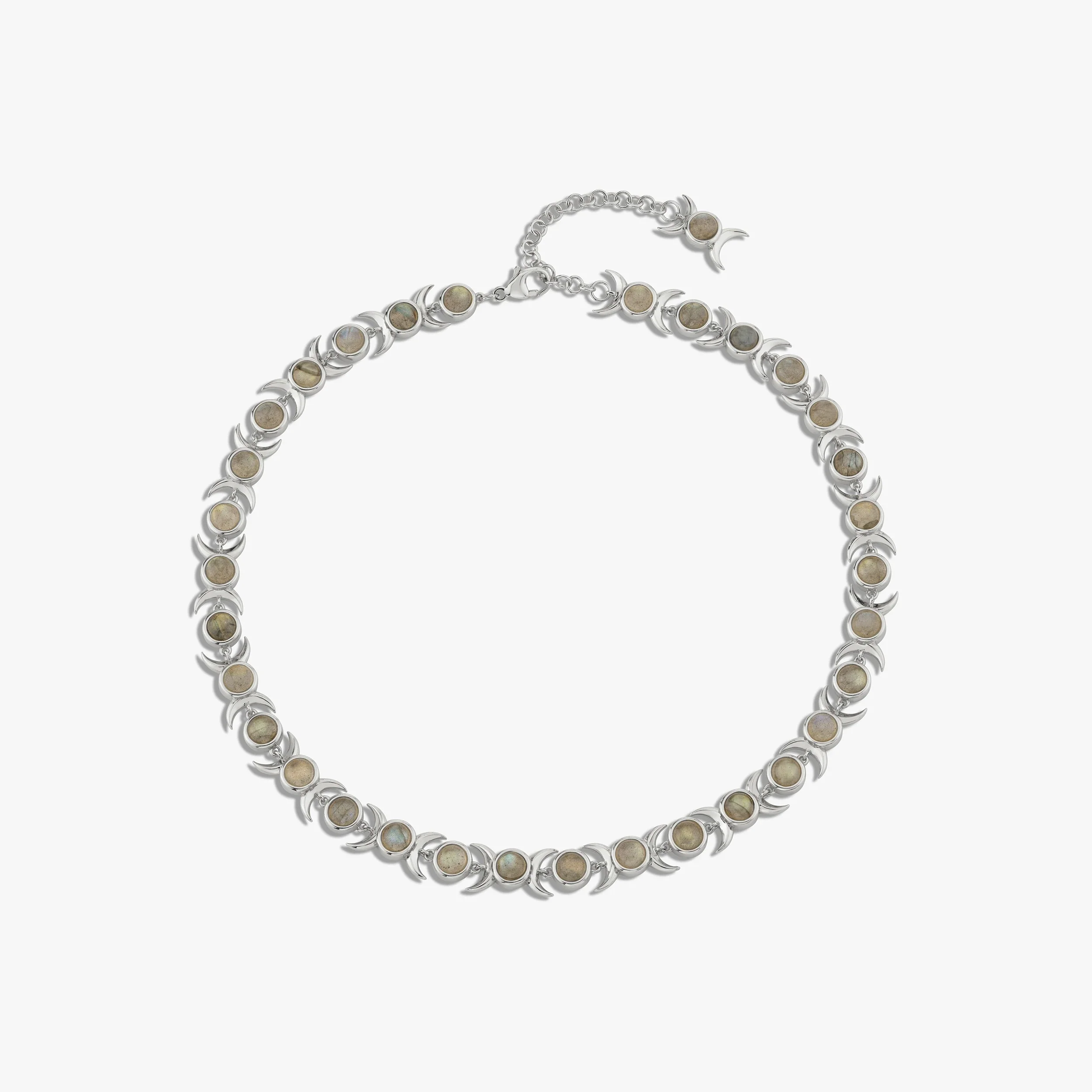 Triple Moon Tennis Necklace - Image 6