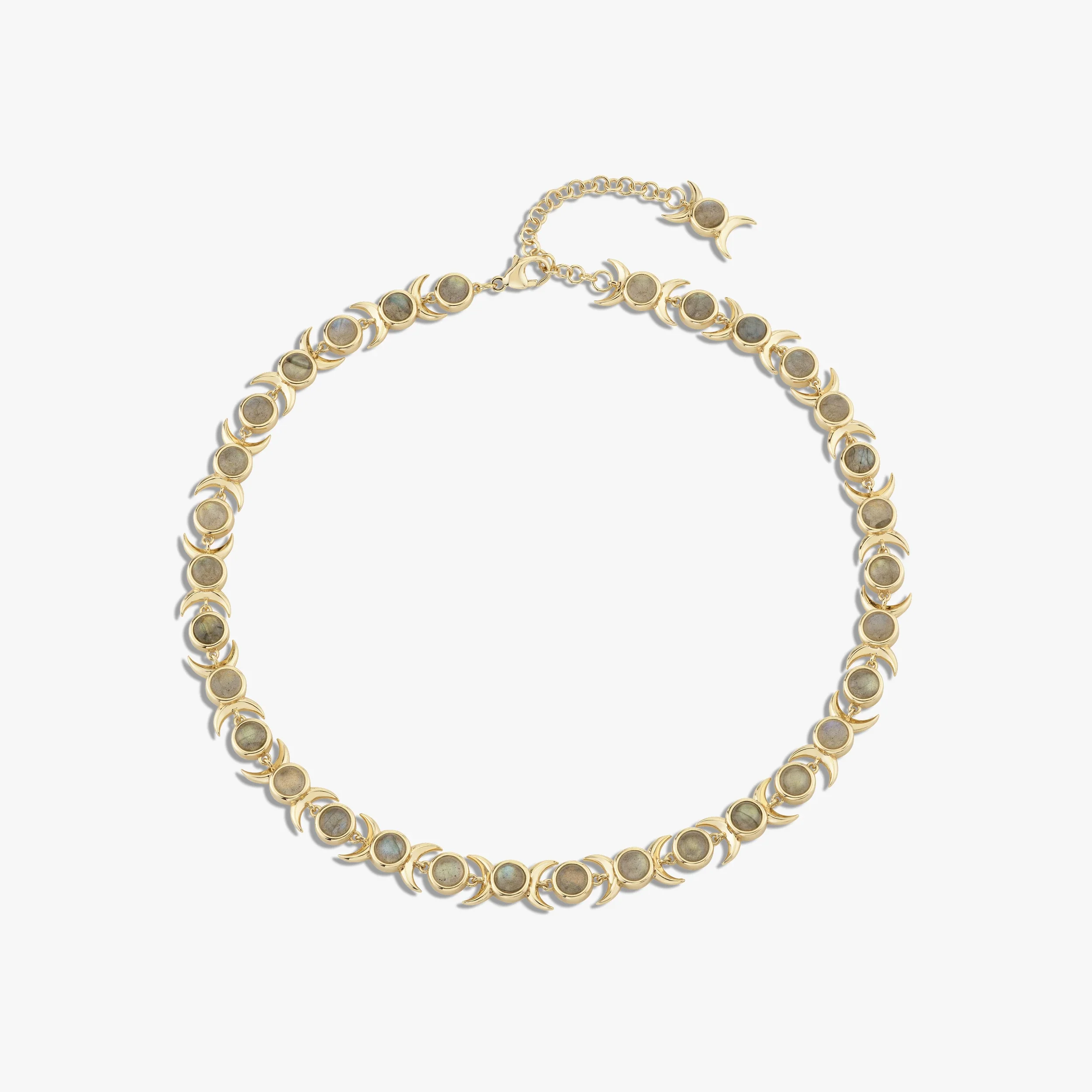 Triple Moon Tennis Necklace - Image 7