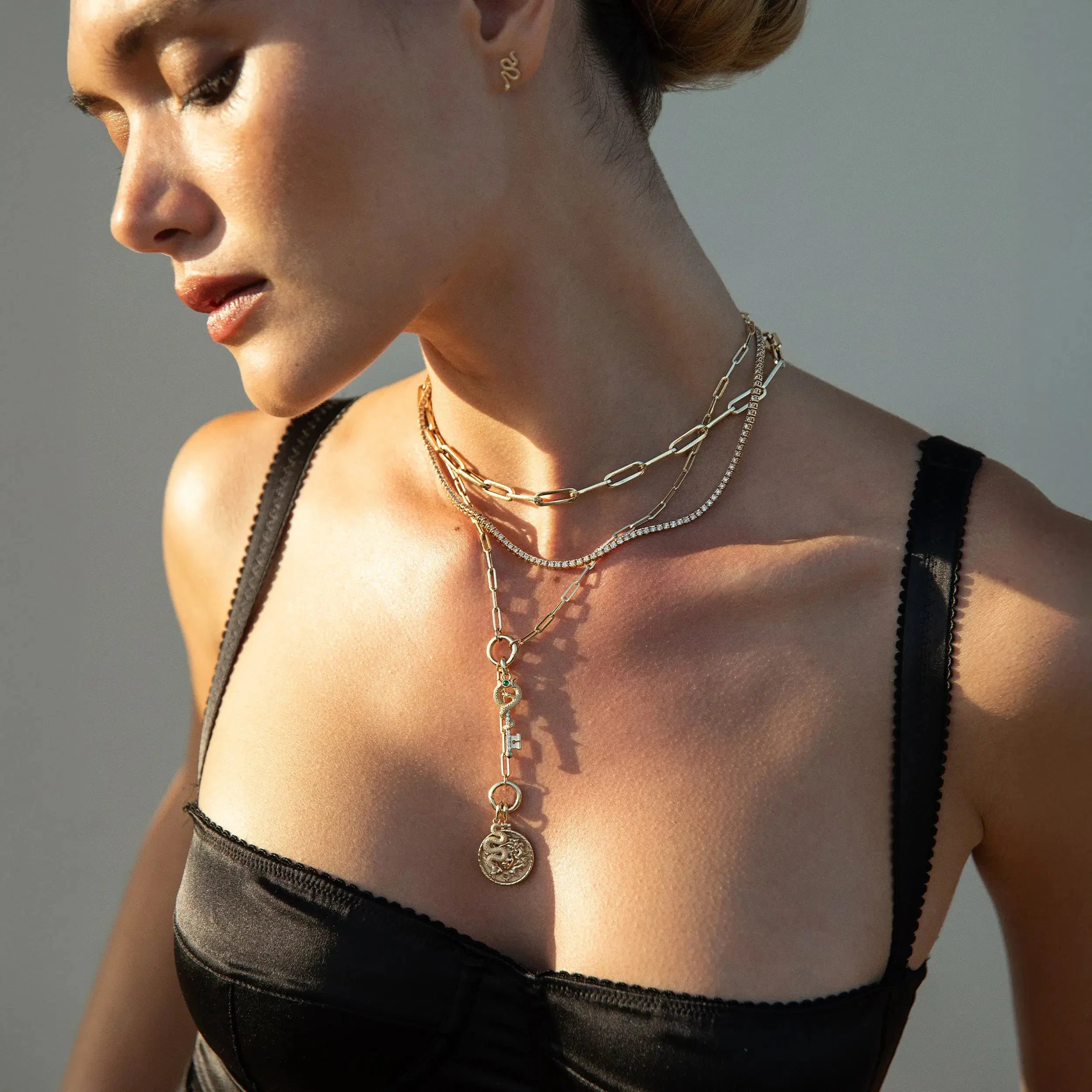 Emerald Key Necklace - Image 5