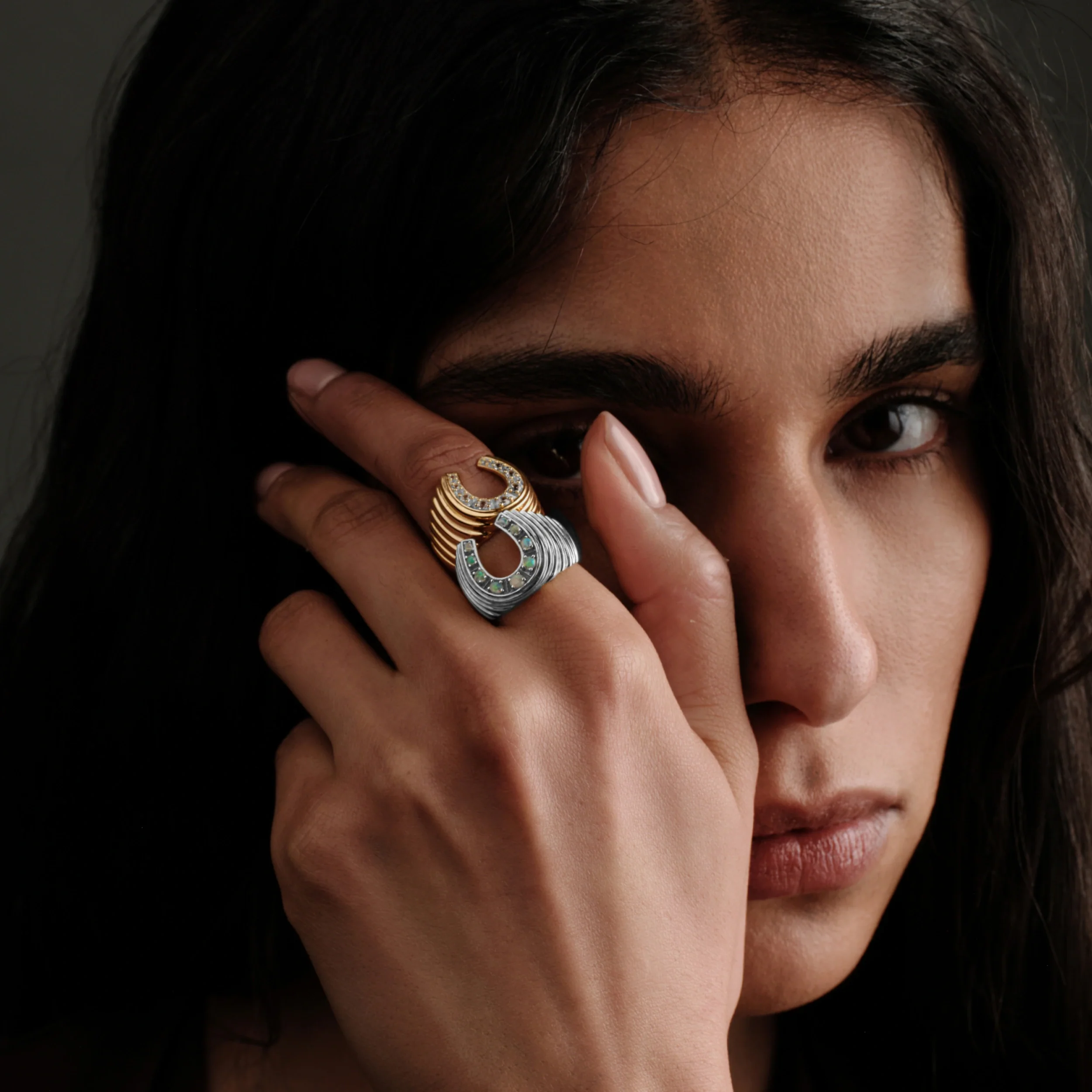Lucky Horseshoe Signet Ring - Image 2