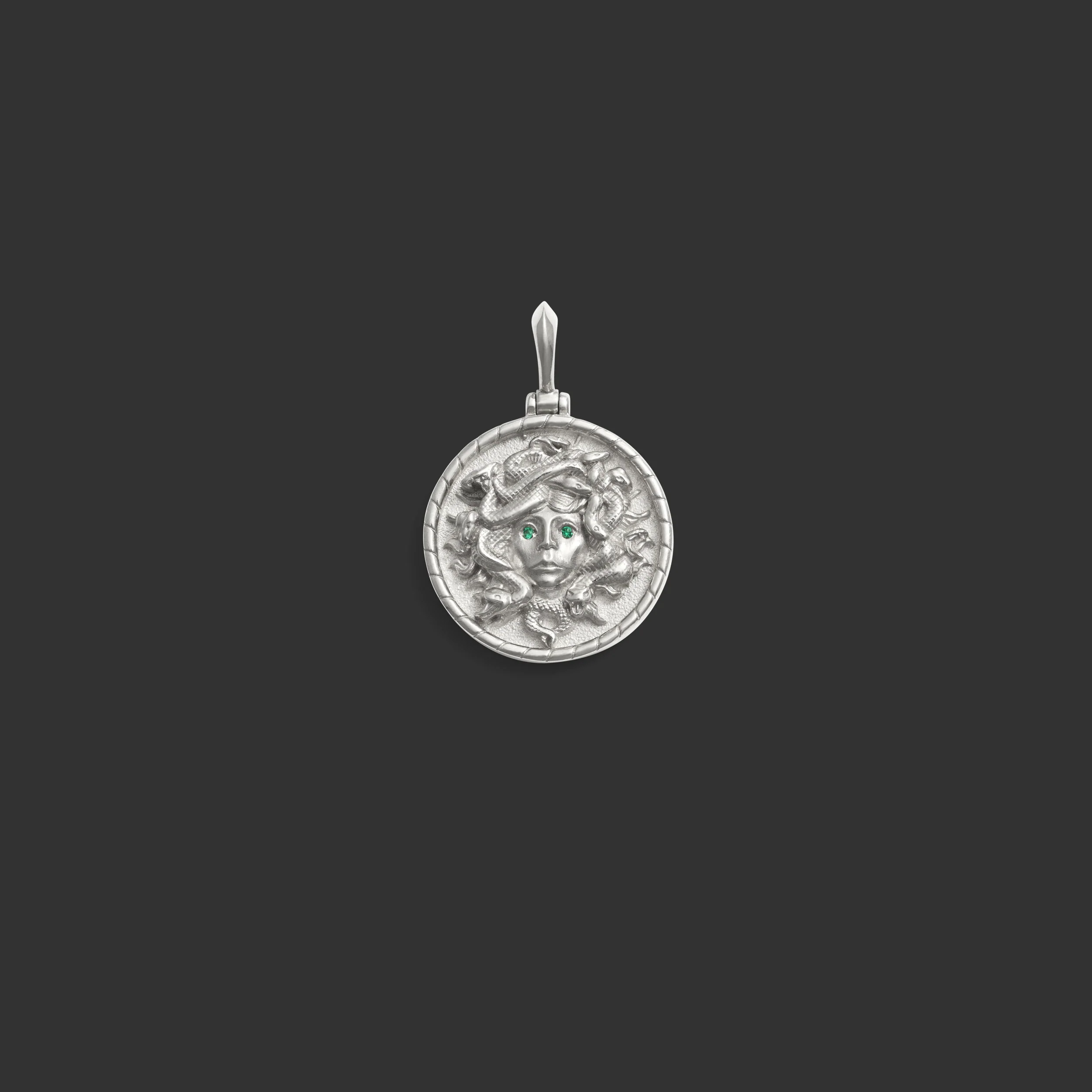 Emerald Eye Medusa Pendant - Image 6