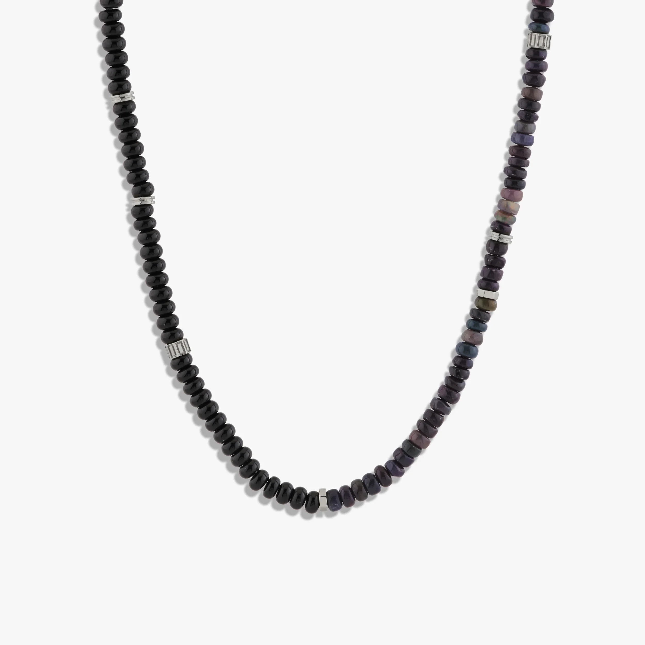 Black Opal Meditation Necklace - Image 5