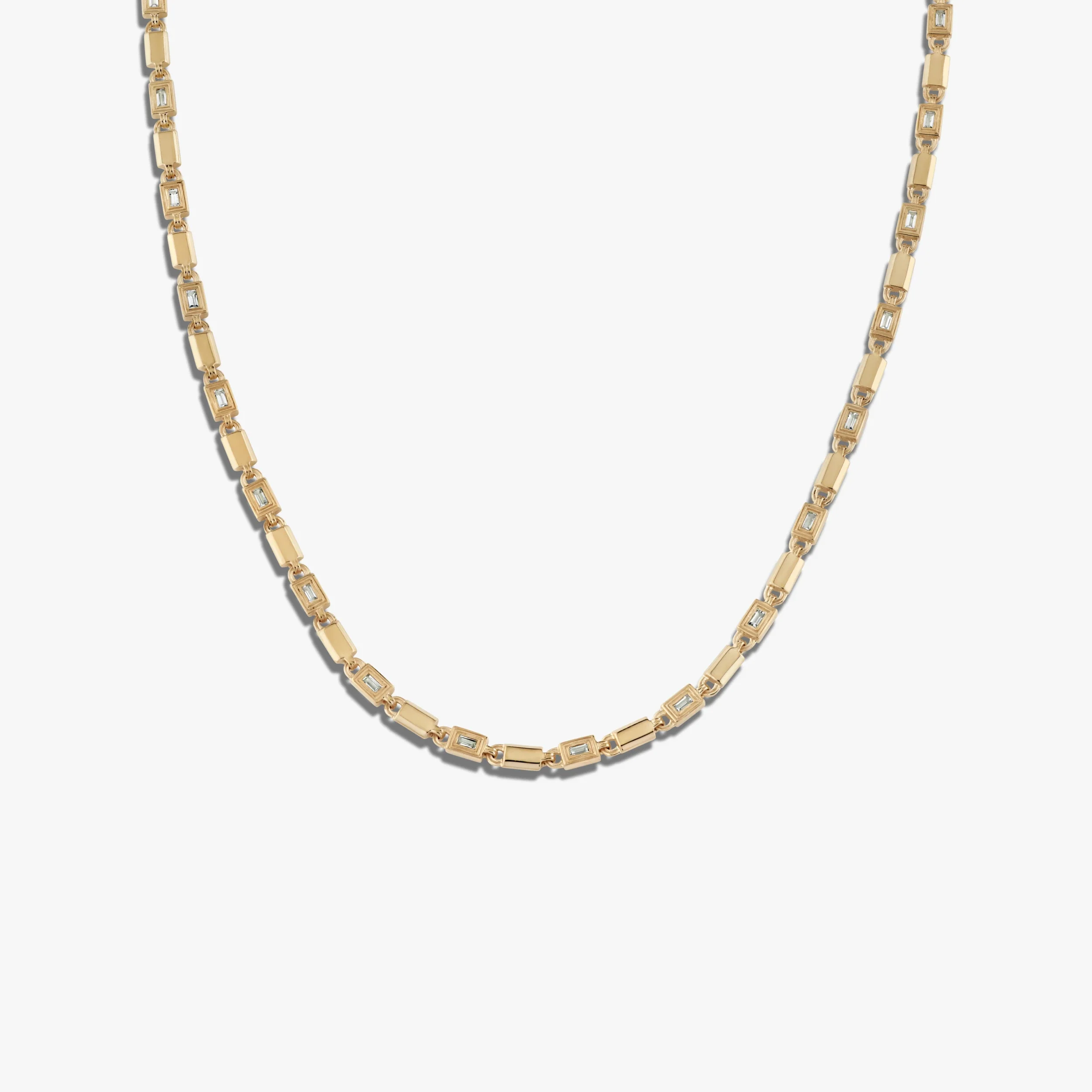 Geo Link Tennis Necklace