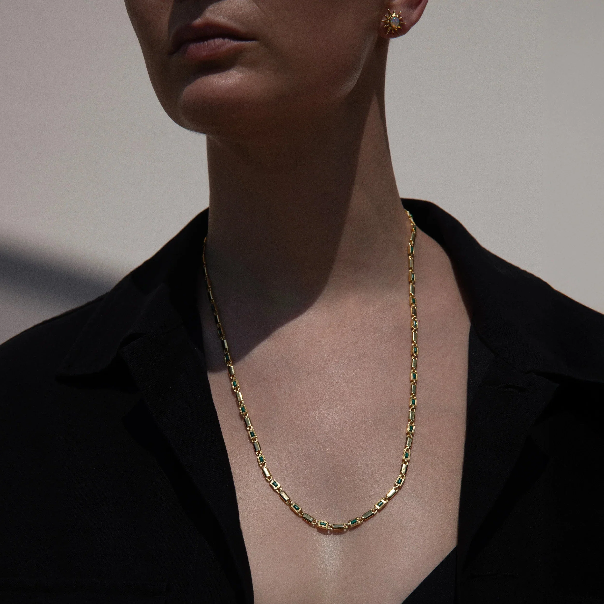 Geo Link Tennis Necklace - Image 4