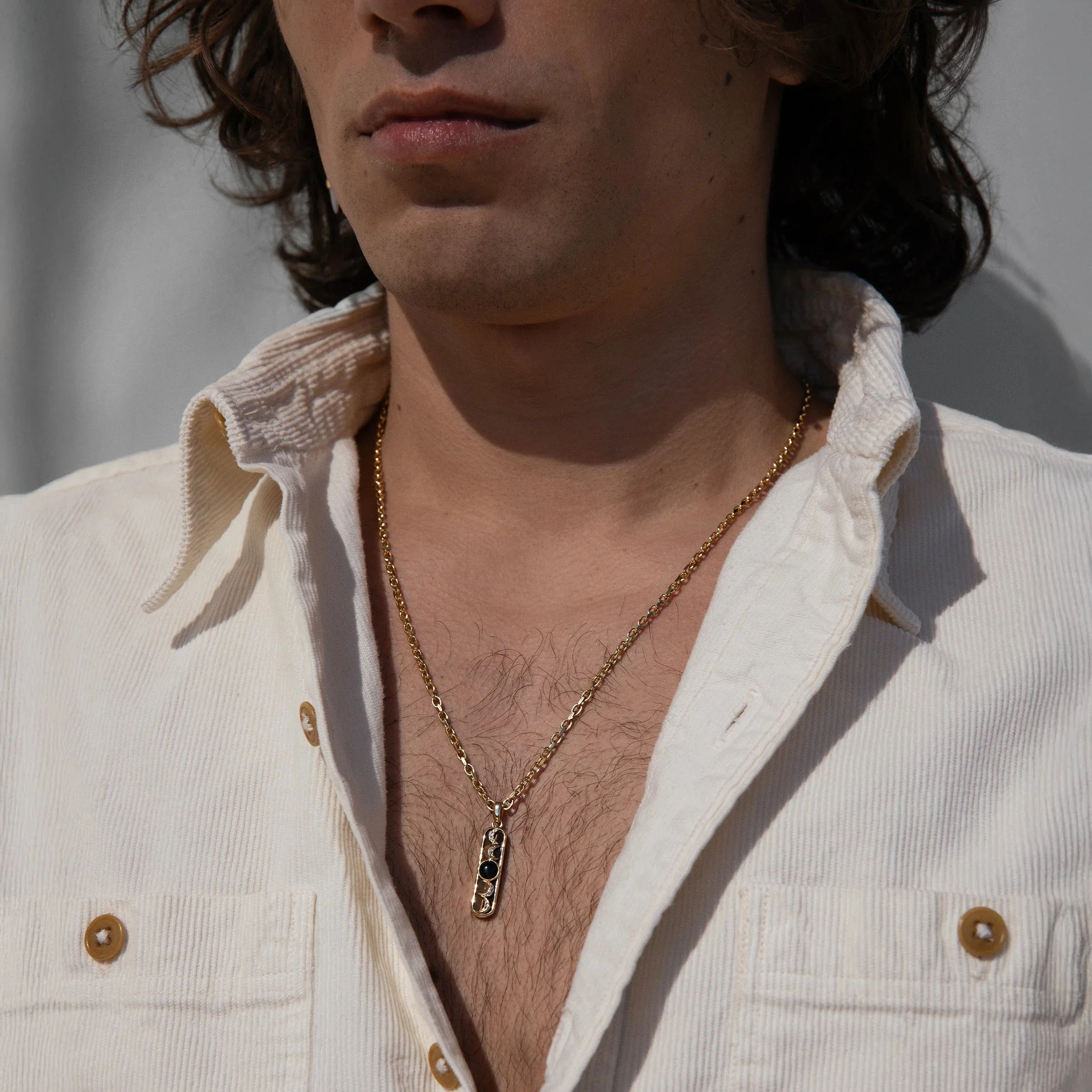 Men's Moon Phase Necklace - Image 2