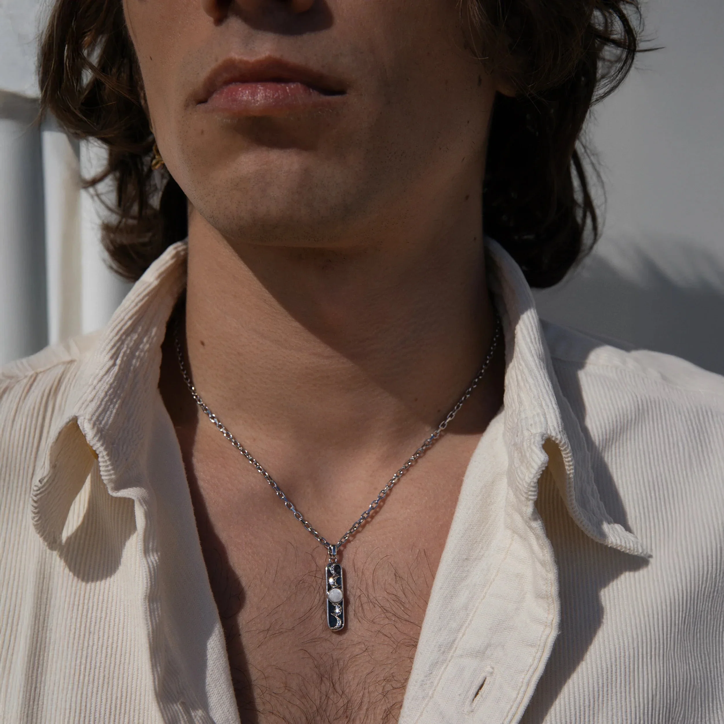 Men's Moon Phase Necklace - Image 3