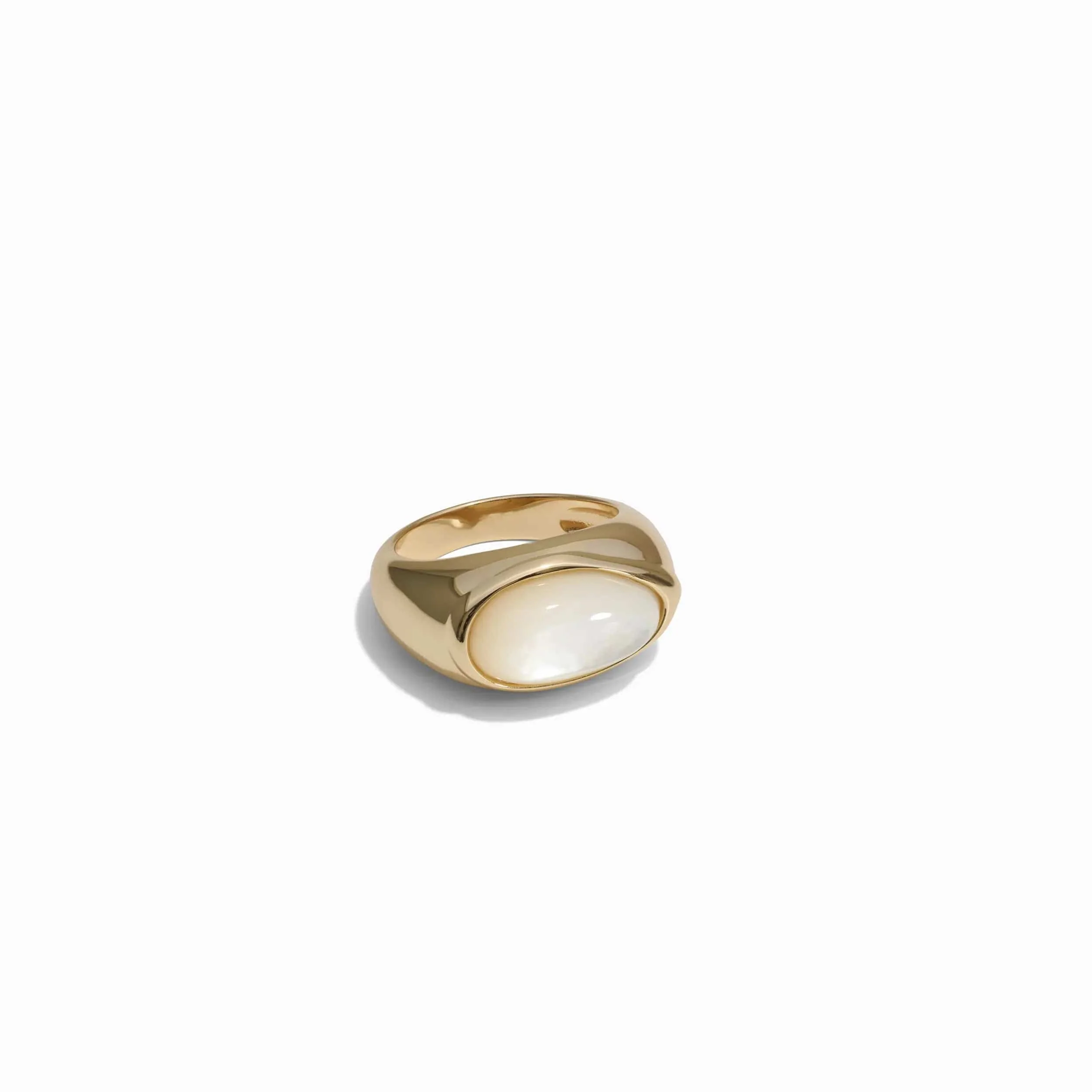 Men's Mother of Pearl Signet Ring - Image 7