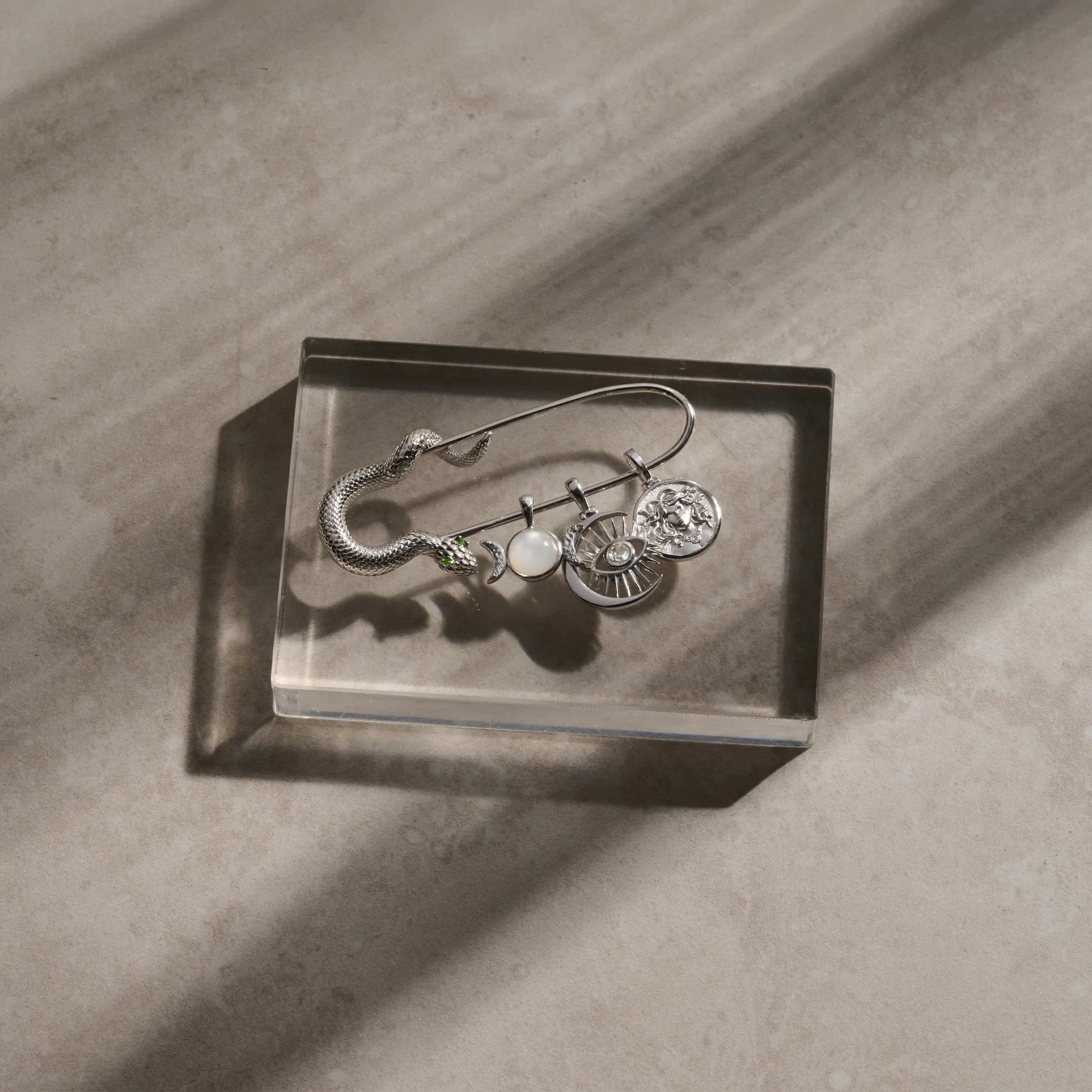Men's Snake Pin Charm Collector Brooch - Image 3