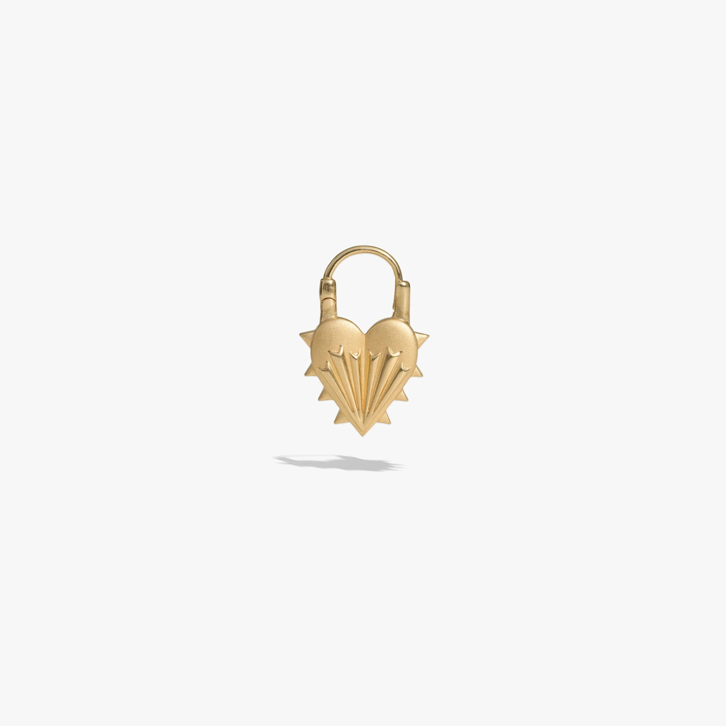 Spiked Heart Earrings - Image 6