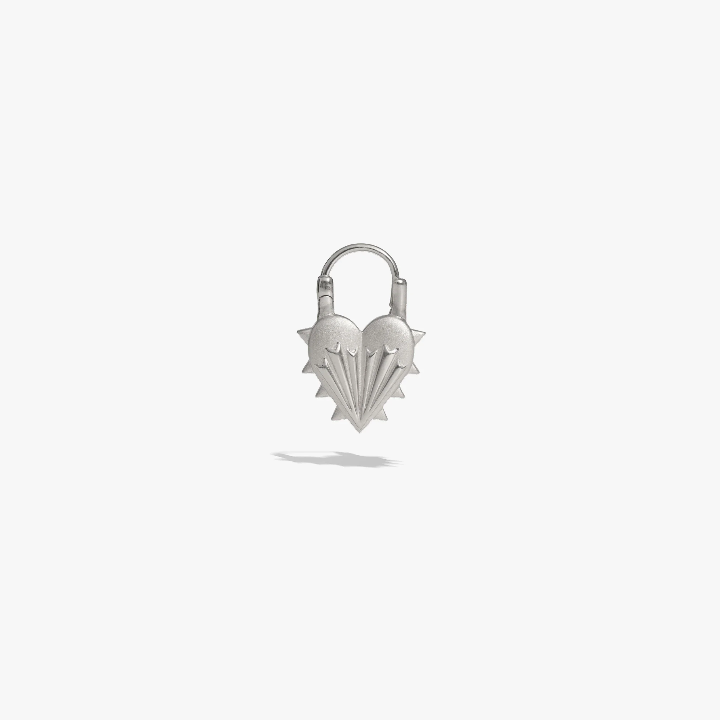 Spiked Heart Earrings - Image 5