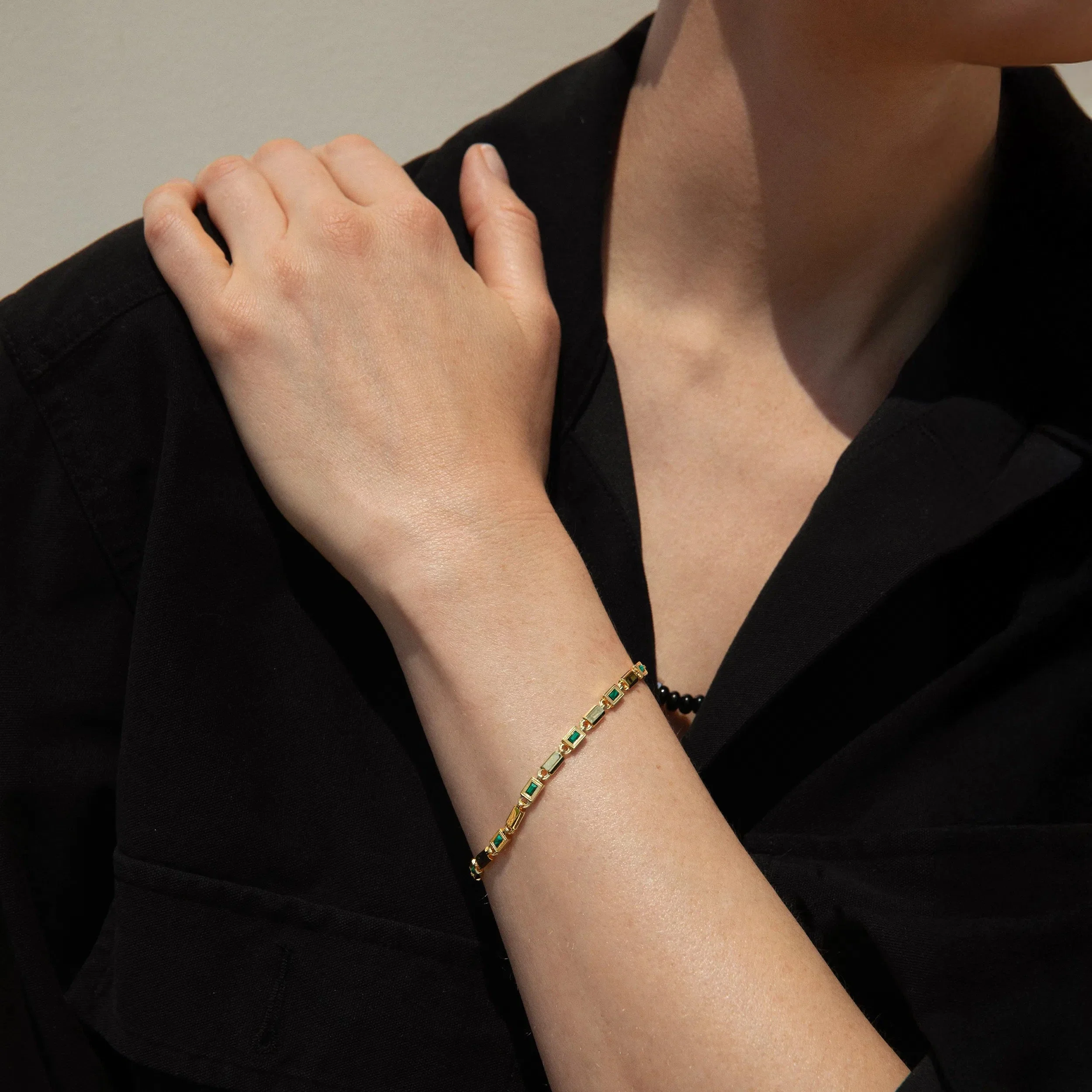 Geo Link Tennis Bracelet - Image 4