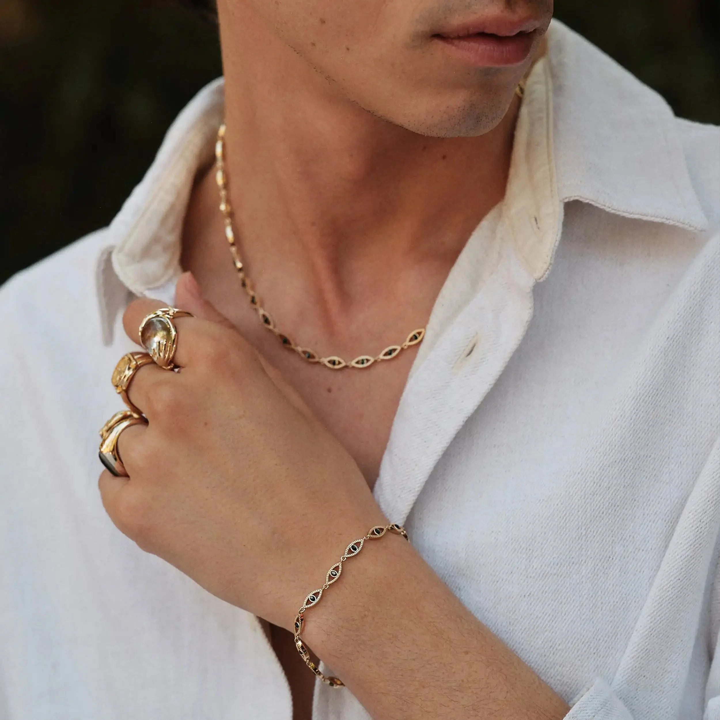 Men's Third Eye Tennis Bracelet - Image 2
