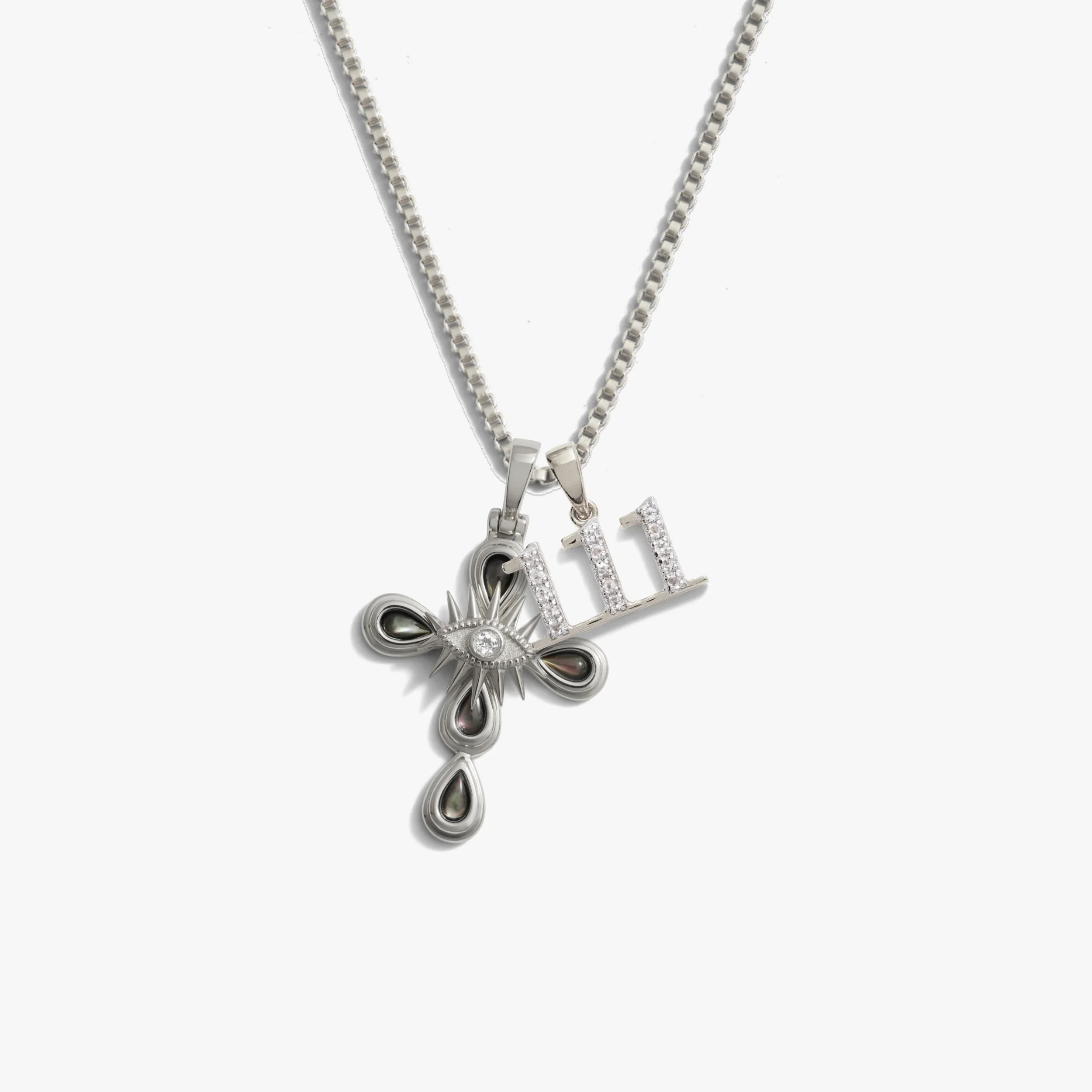 Mini Evil Eye Cross and Angel Number Set - Image 4